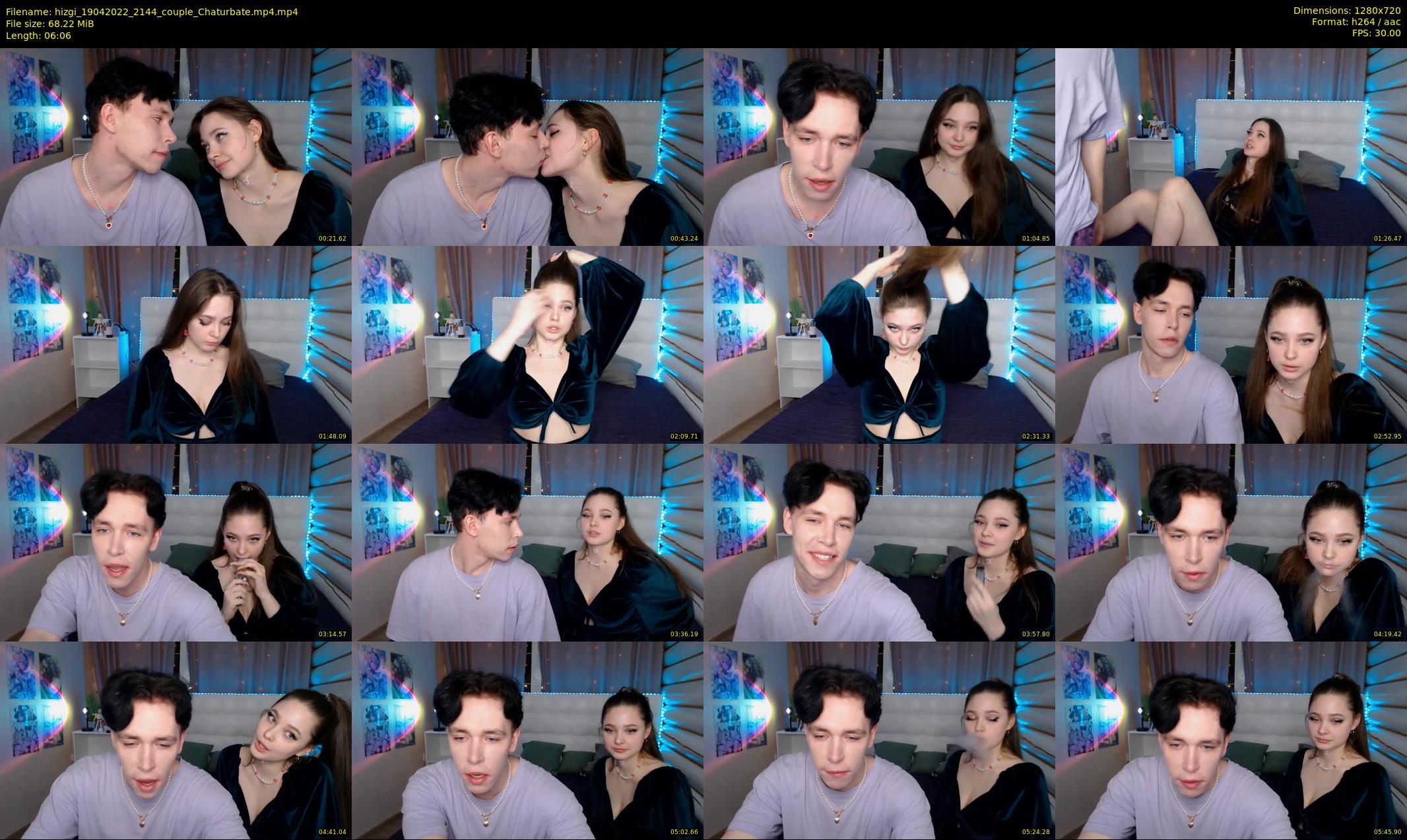 hizgi — 7 minute Chaturbate couple cam show recording, 720p, Apr 19, 2022