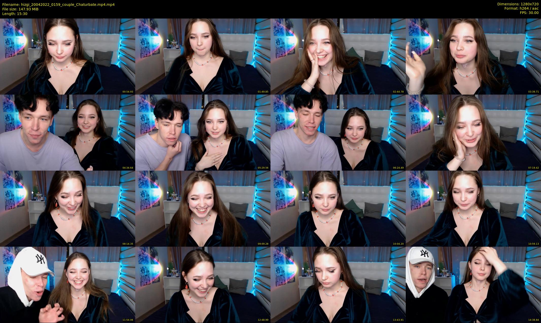 hizgi — 16 minute Chaturbate couple cam show recording, 720p, Apr 20, 2022