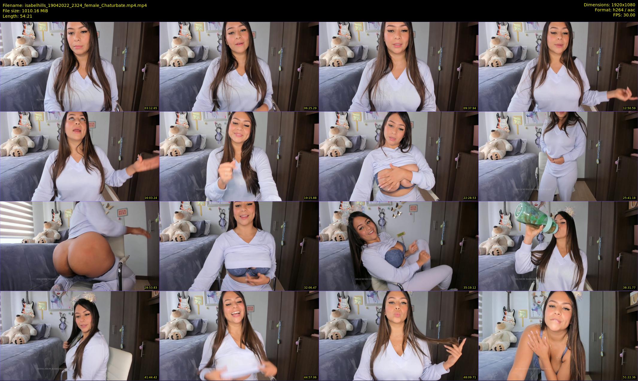isabelhills — 55 minute Chaturbate female cam show recording, 1080p, Apr 19, 2022