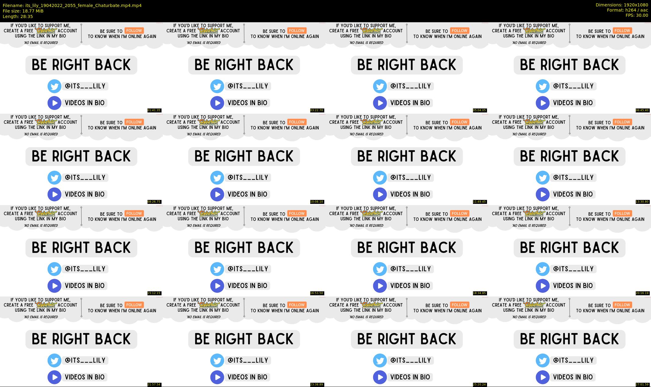its_lily — 29 minute Chaturbate female cam show recording, 1080p, Apr 19, 2022
