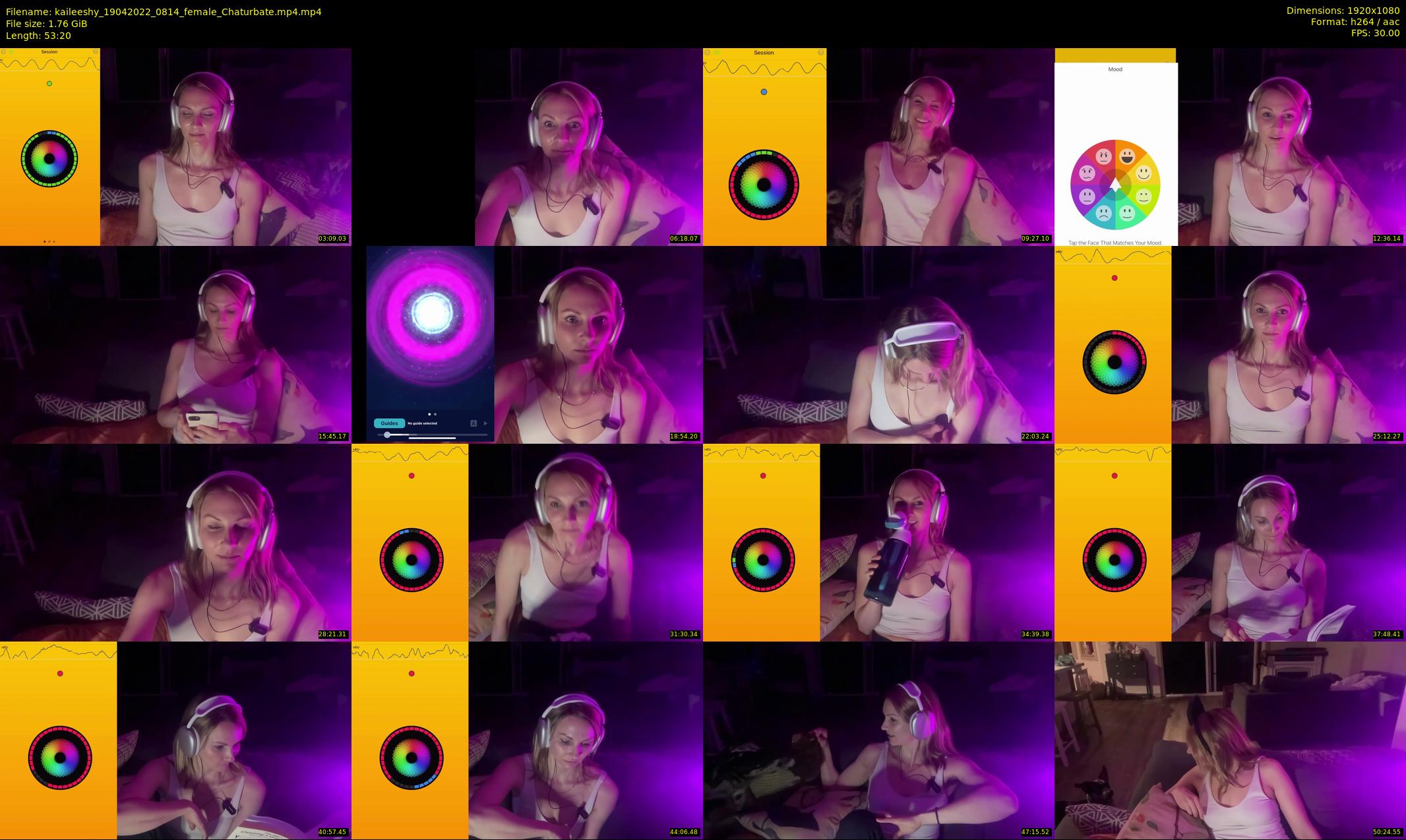 kaileeshy — 54 minute Chaturbate female cam show recording, 1080p, Apr 19, 2022