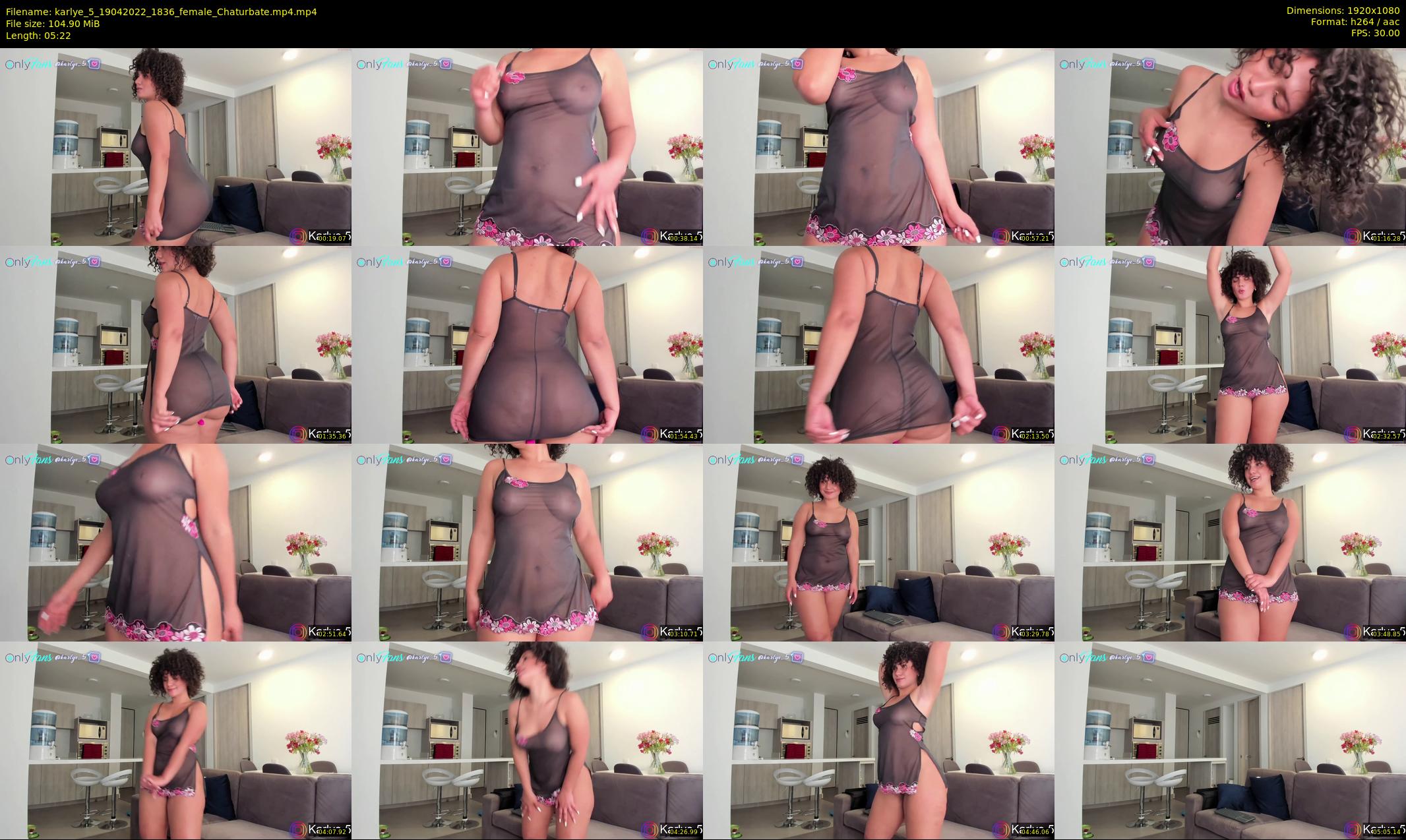 karlye_5 — 6 minute Chaturbate female cam show recording, 1080p, Apr 19, 2022