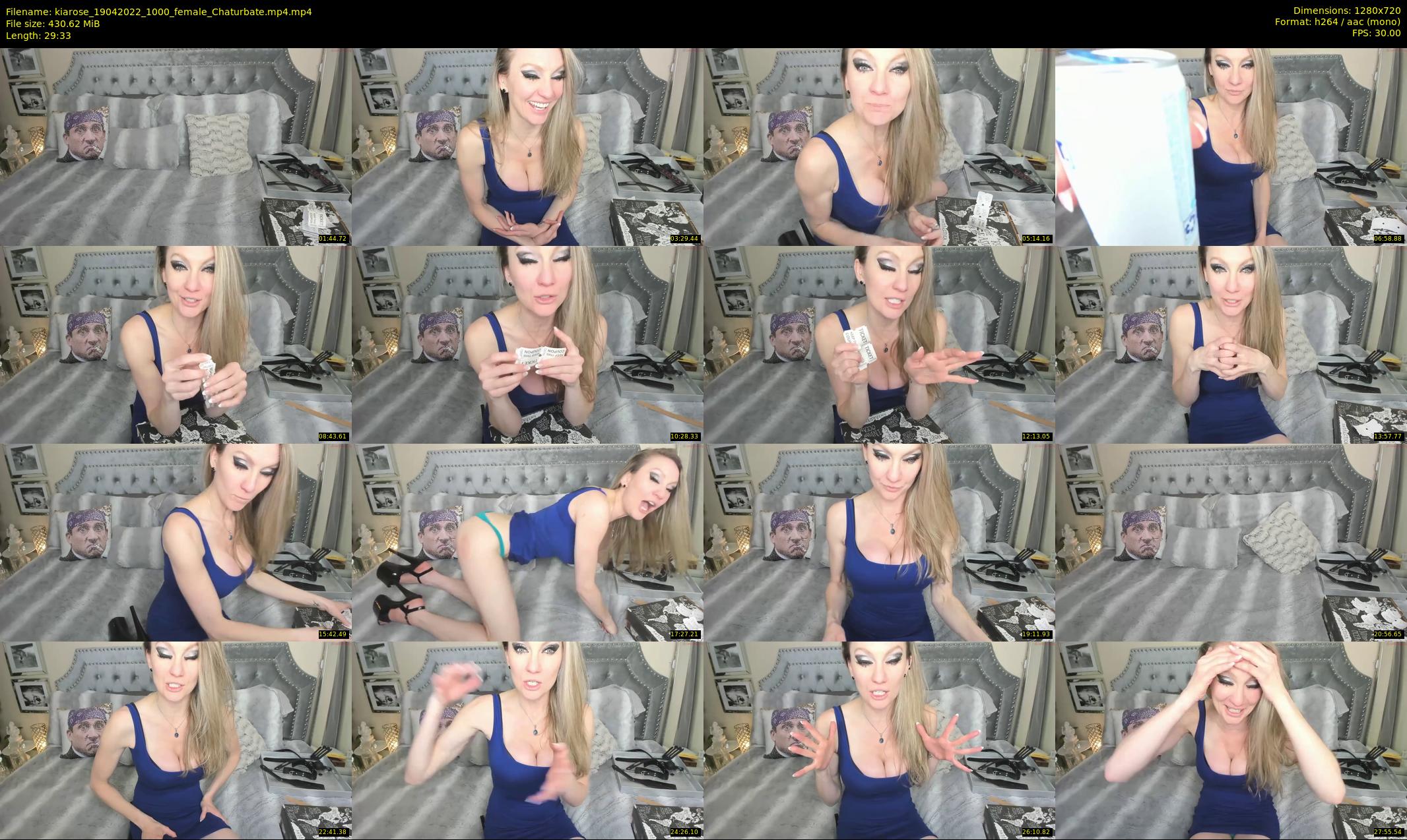 kiarose — 30 minute Chaturbate female cam show recording, 720p, Apr 19, 2022
