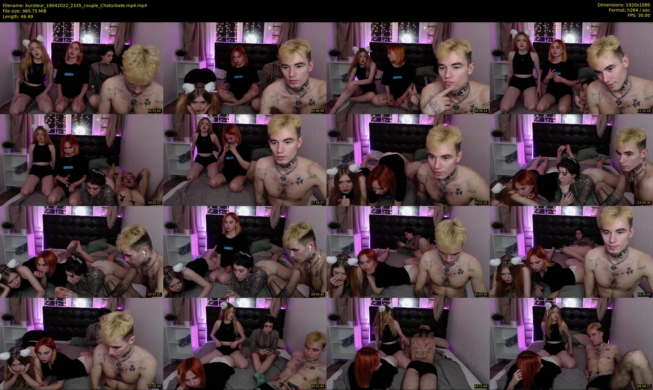 kuroteur — 49 minute Chaturbate couple cam show recording, 1080p, Apr 19, 2022