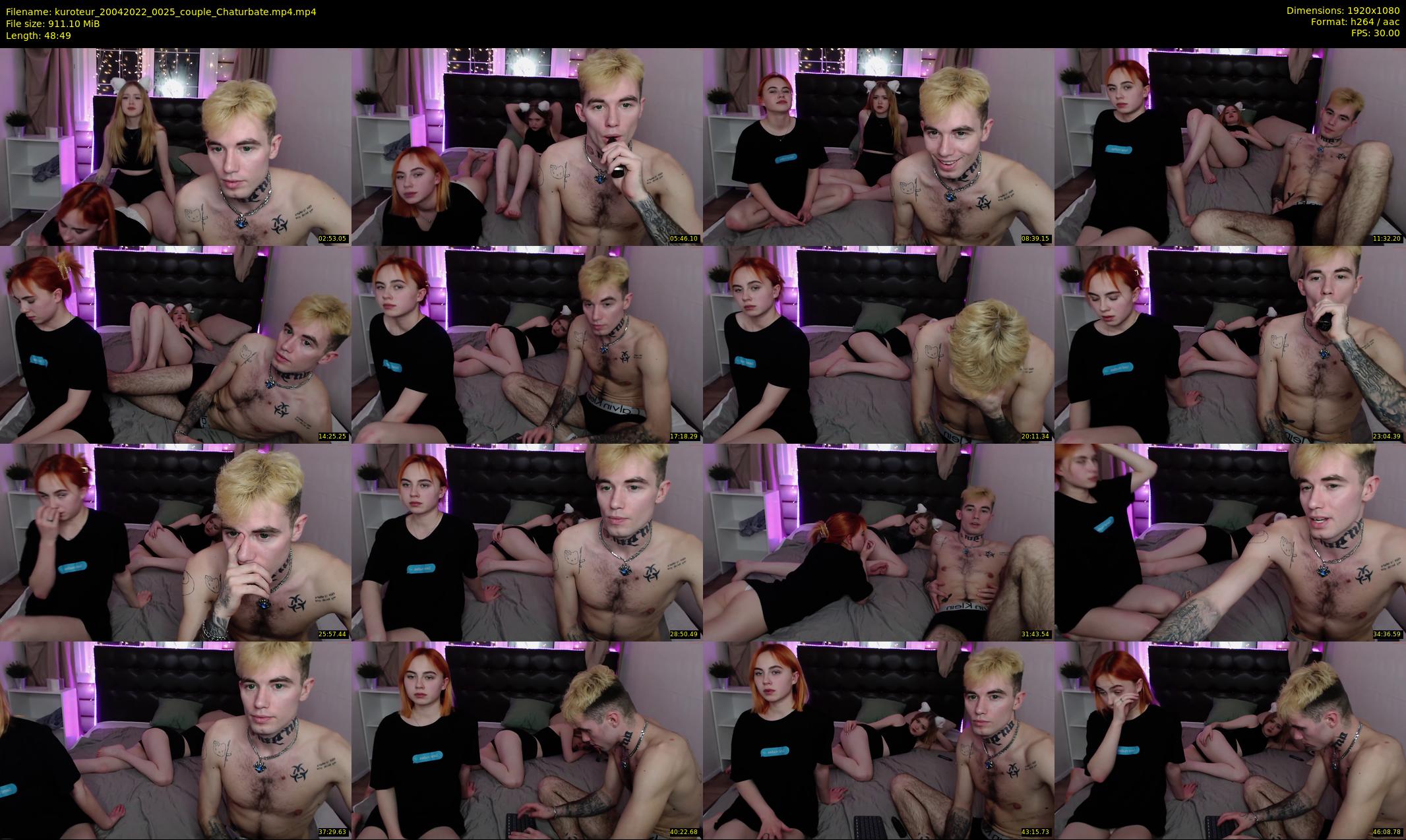 kuroteur — 49 minute Chaturbate couple cam show recording, 1080p, Apr 20, 2022