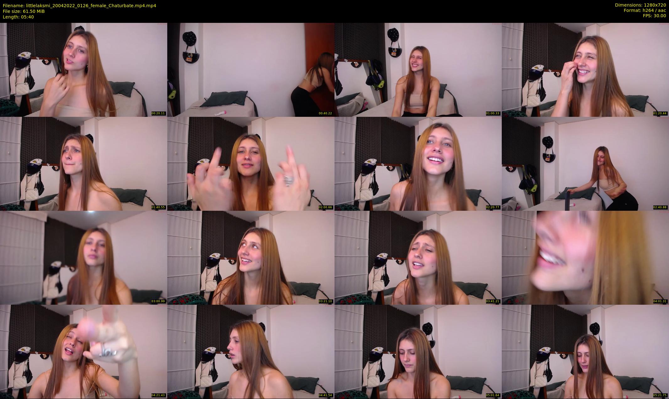littlelaksmi — 6 minute Chaturbate female cam show recording, 720p, Apr 20, 2022