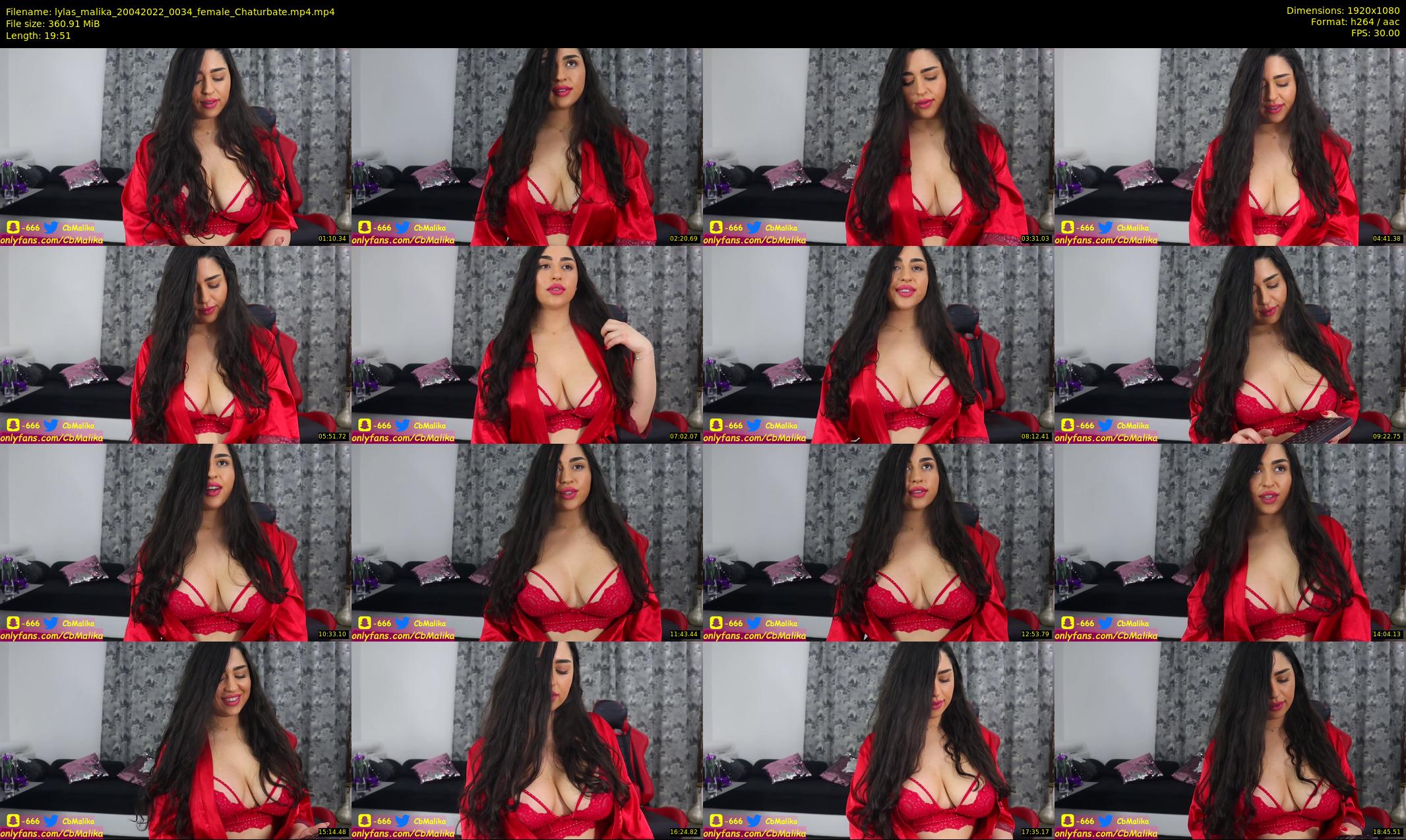 lylas_malika — 20 minute Chaturbate female cam show recording, 1080p, Apr 20, 2022