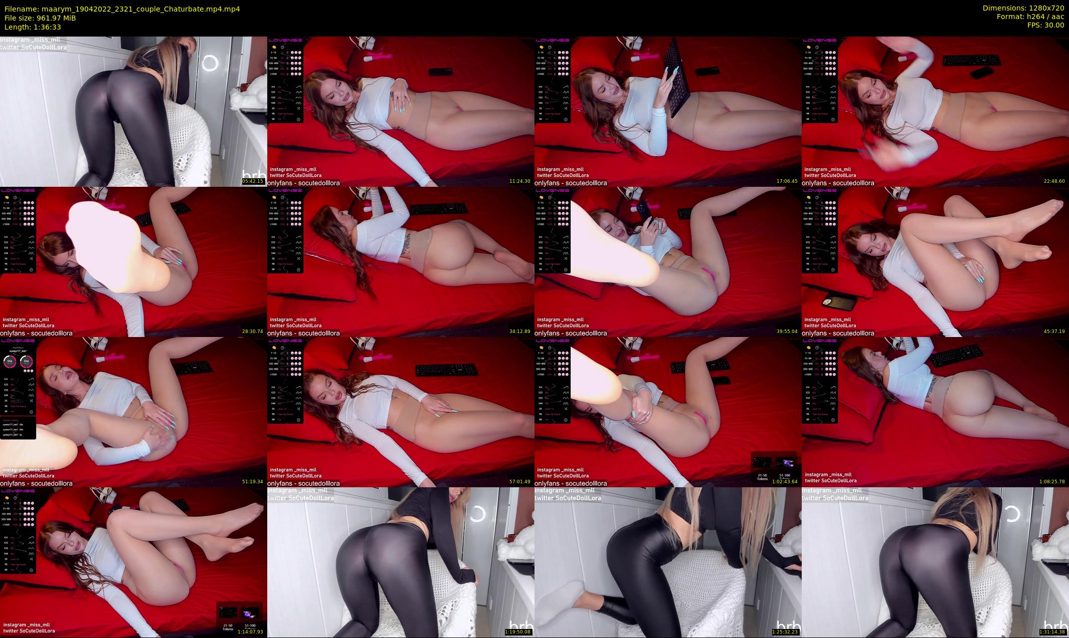 maarym — 97 minute Chaturbate couple cam show recording, 720p, Apr 19, 2022