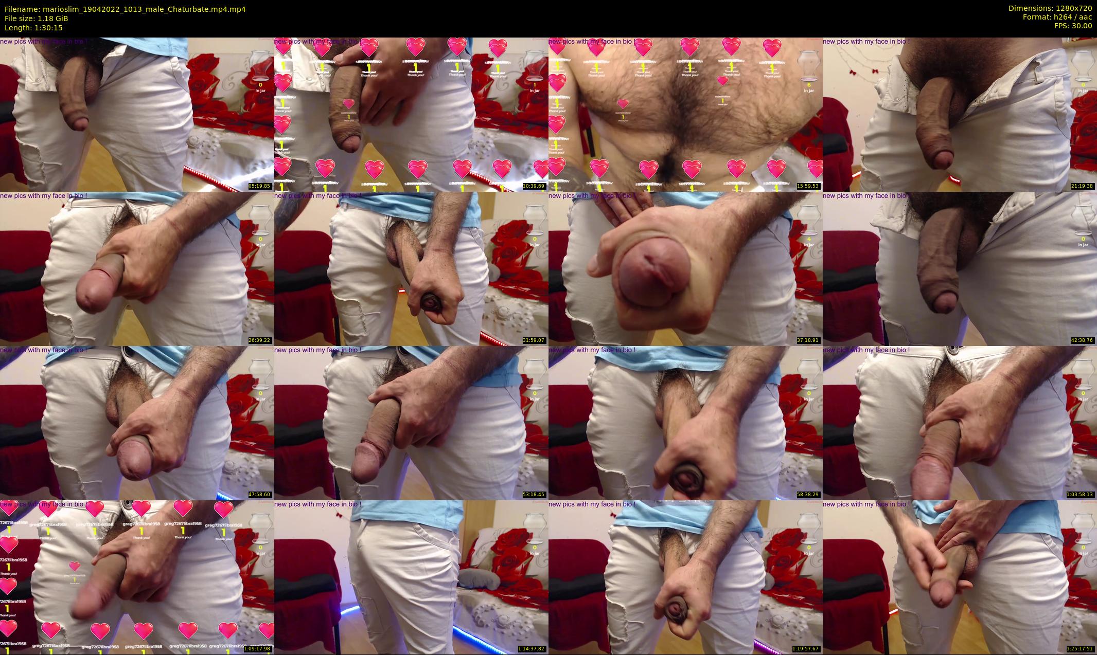 marioslim — 91 minute Chaturbate male cam show recording, 720p, Apr 19, 2022