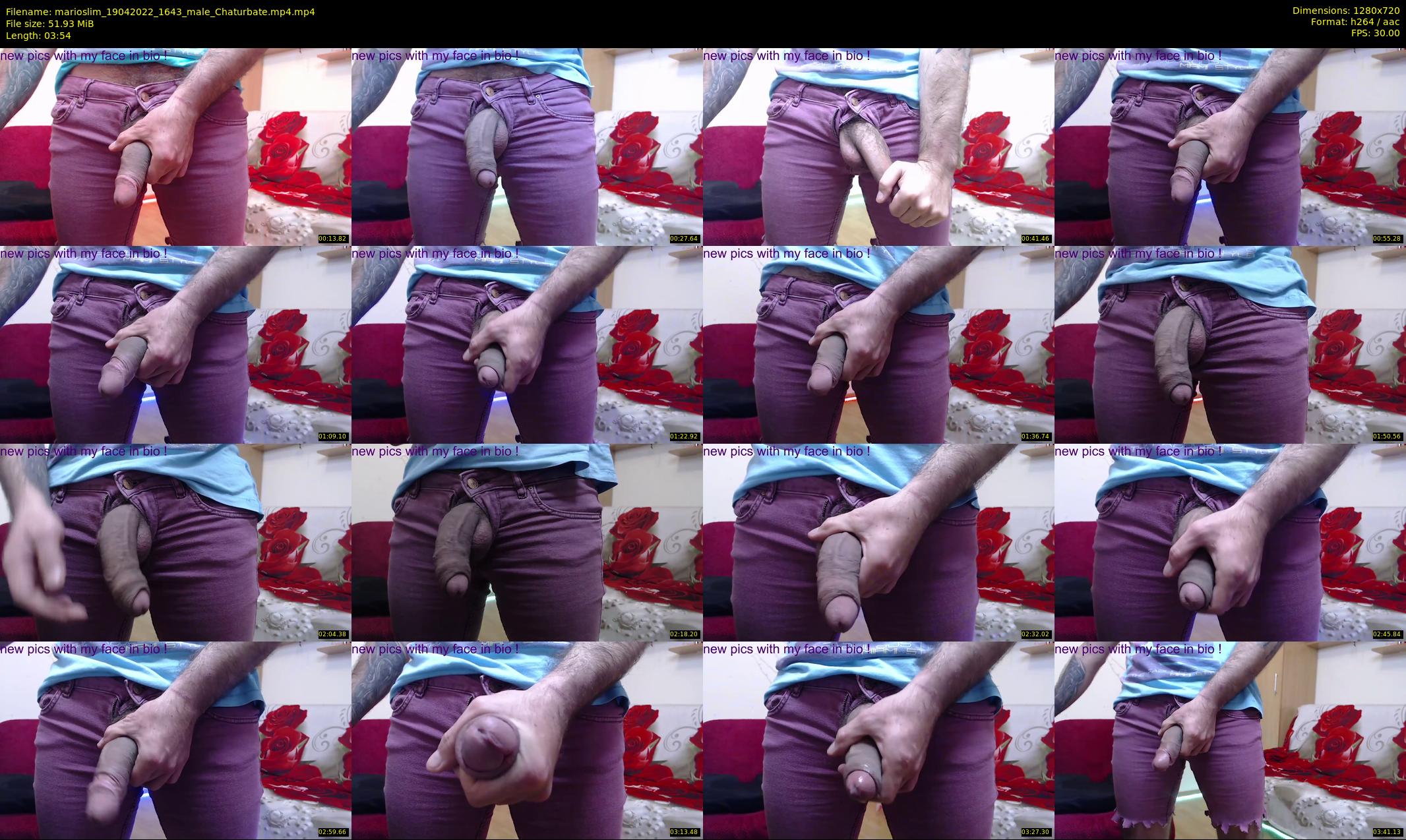 marioslim — 4 minute Chaturbate male cam show recording, 720p, Apr 19, 2022