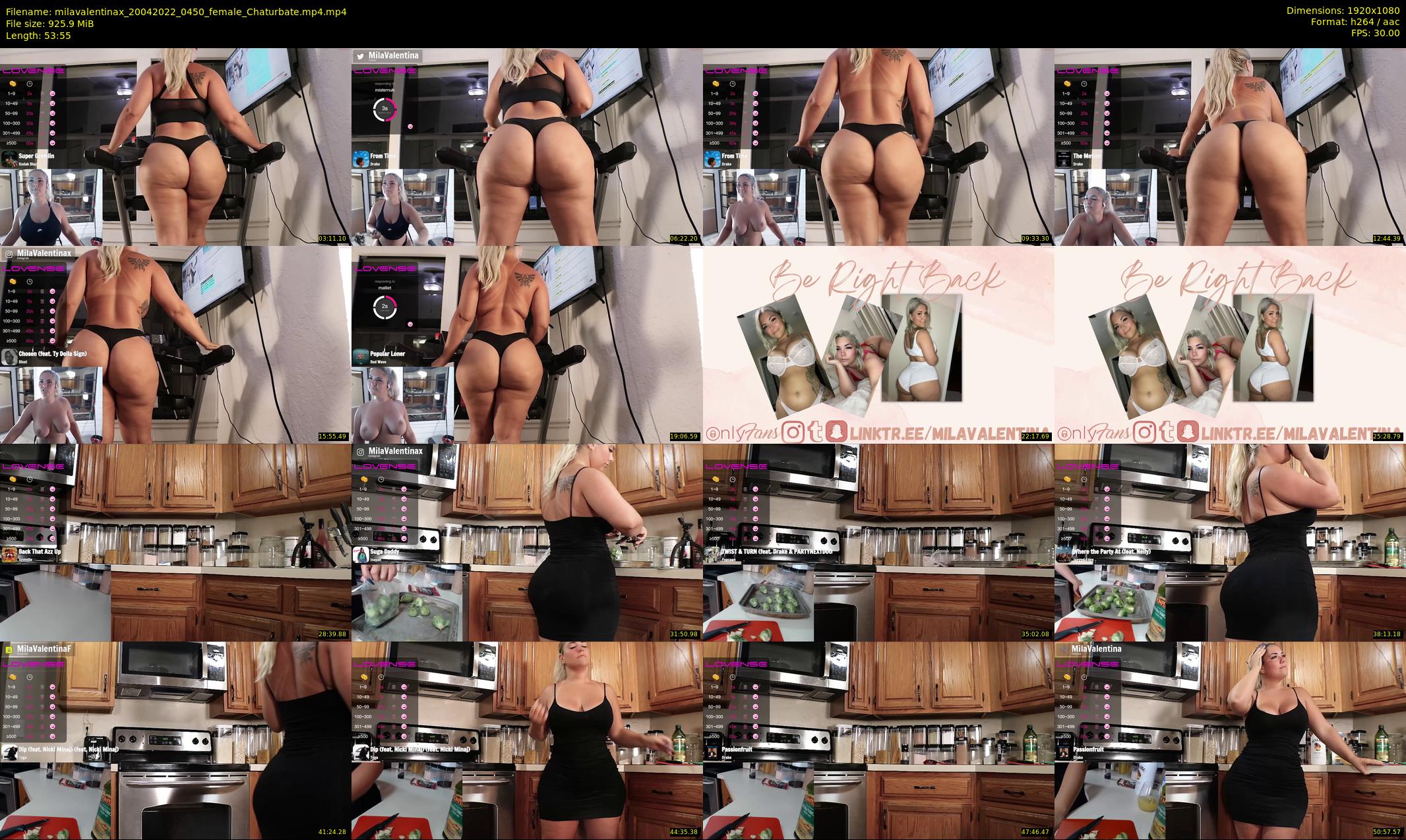 milavalentinax — 54 minute Chaturbate female cam show recording, 1080p, Apr 20, 2022