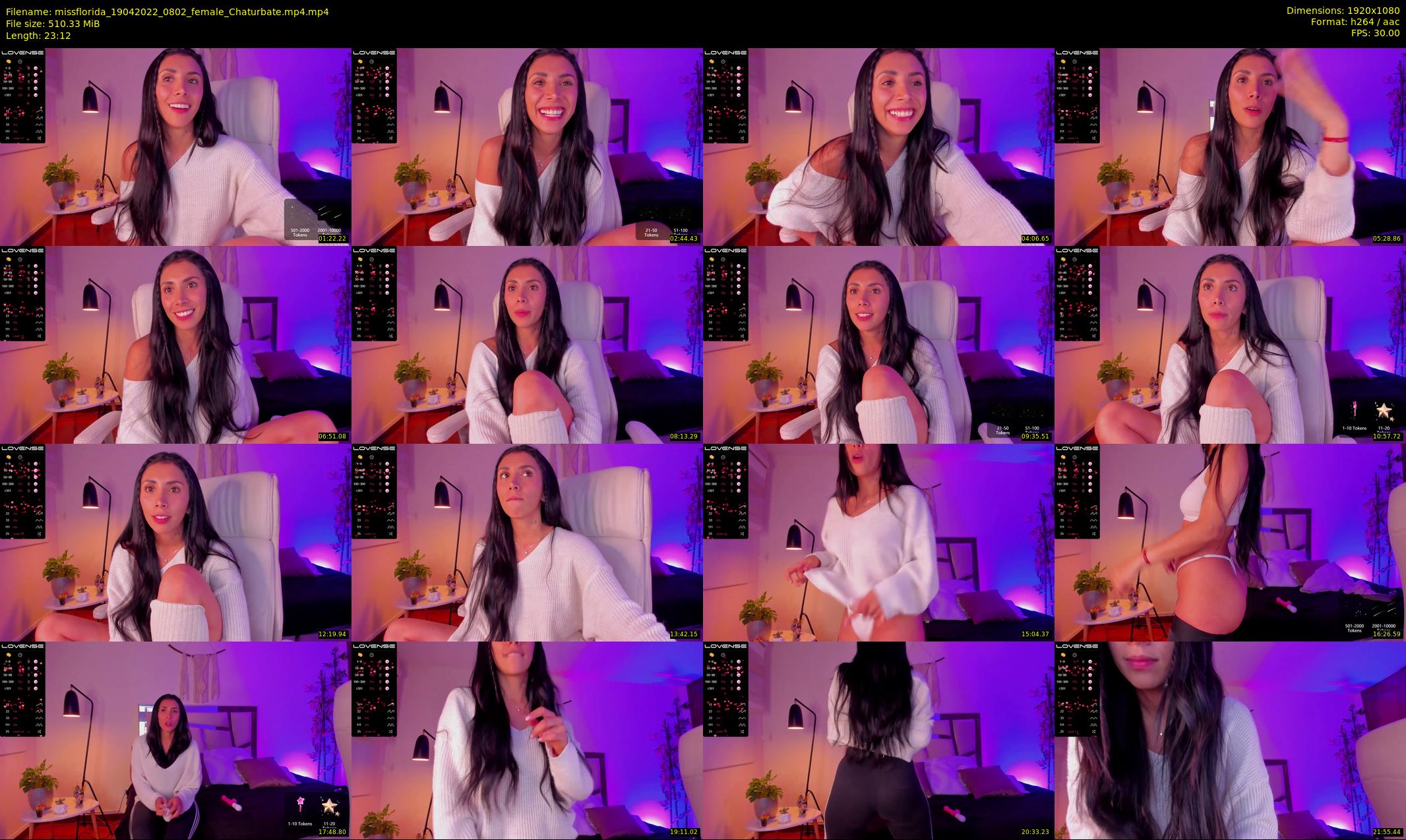 missflorida — 24 minute Chaturbate female cam show recording, 1080p, Apr 19, 2022