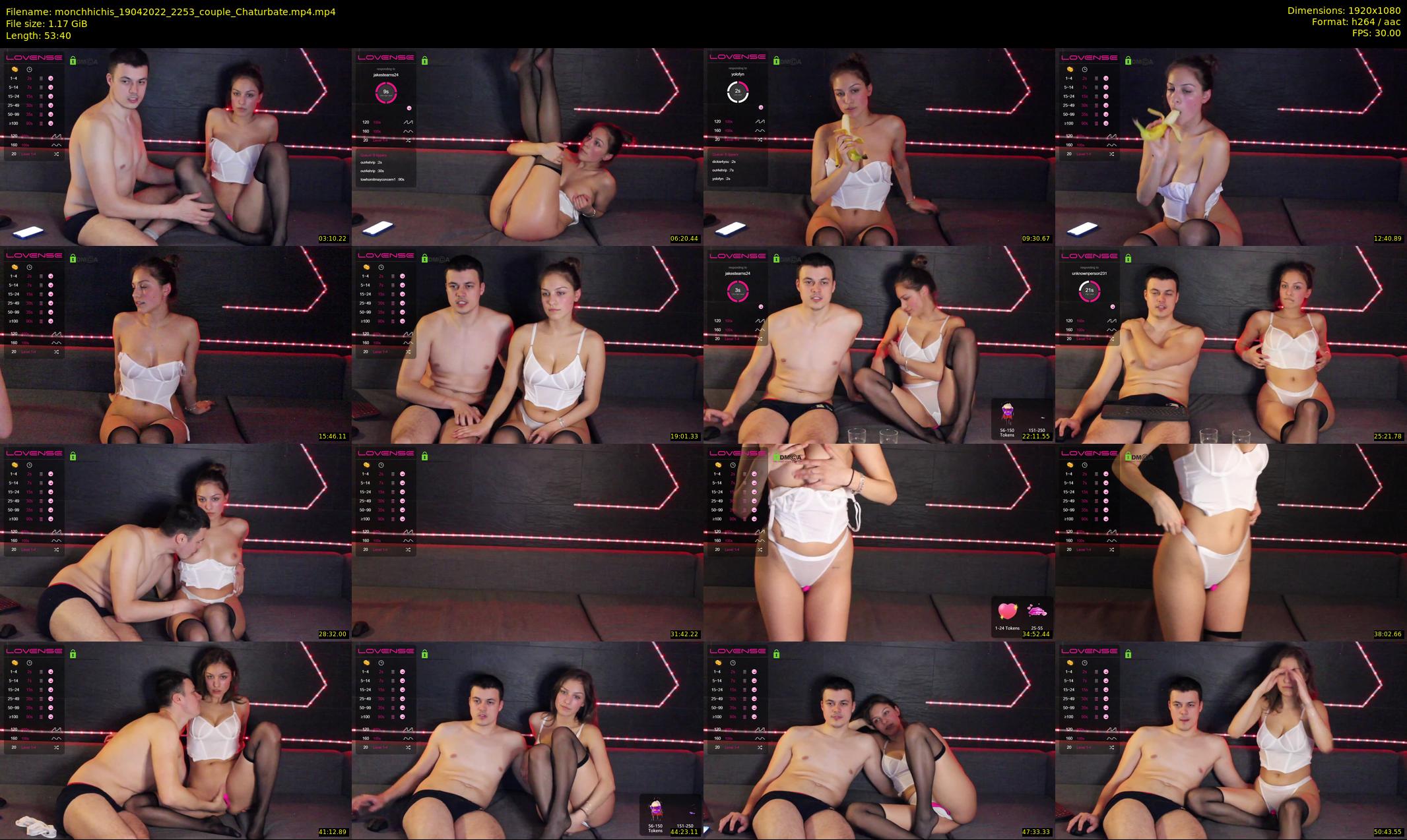 monchhichis — 54 minute Chaturbate couple cam show recording, 1080p, Apr 19, 2022