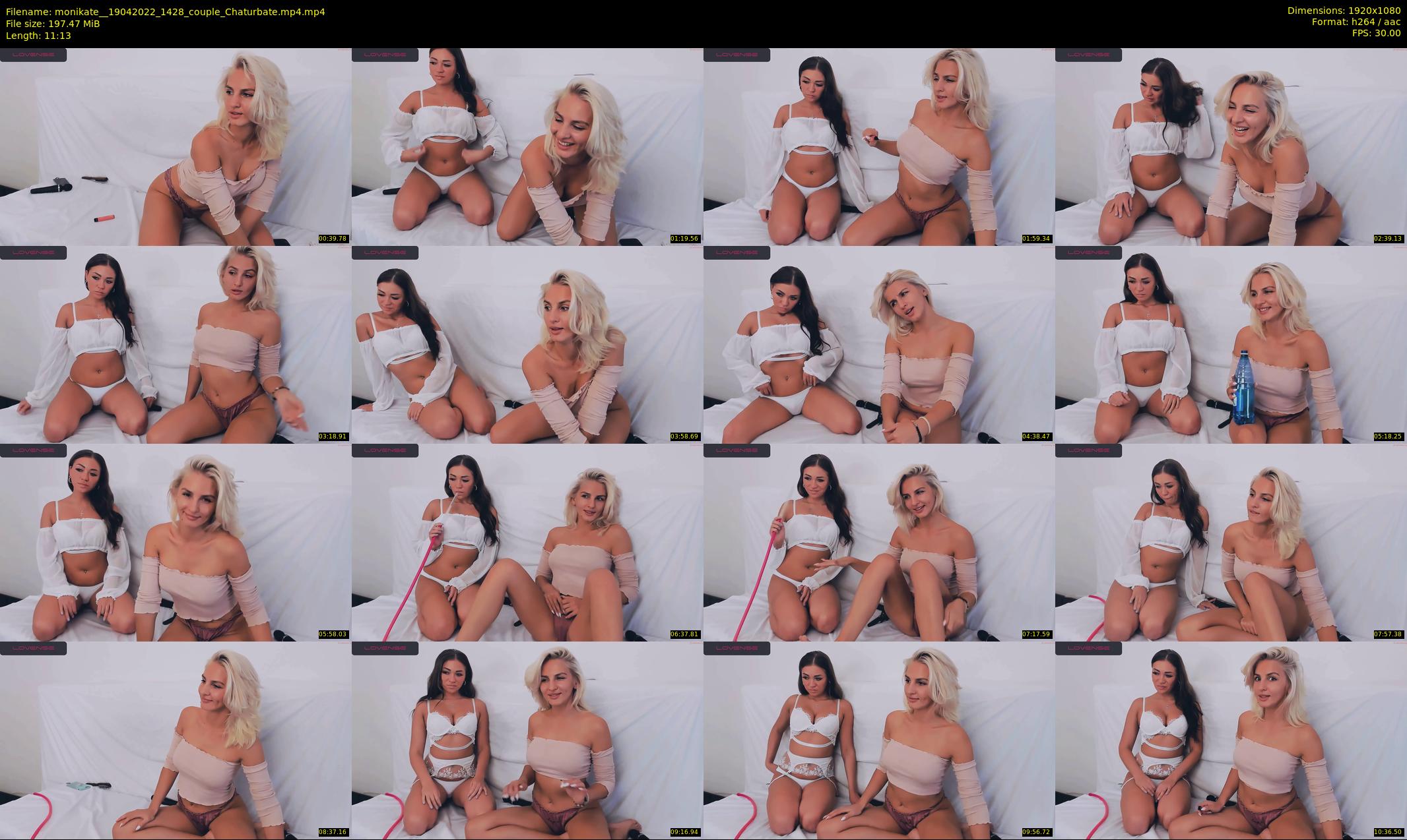 monikate_ — 12 minute Chaturbate couple cam show recording, 1080p, Apr 19, 2022