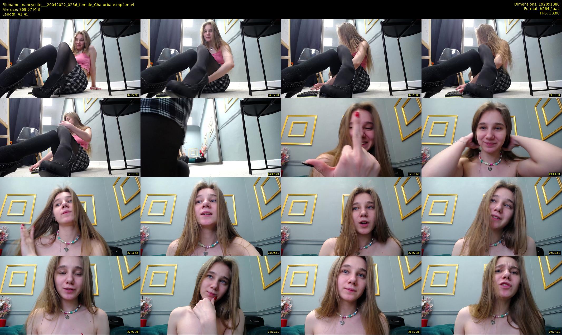 nancycute__ — 42 minute Chaturbate female cam show recording, 1080p, Apr 20, 2022