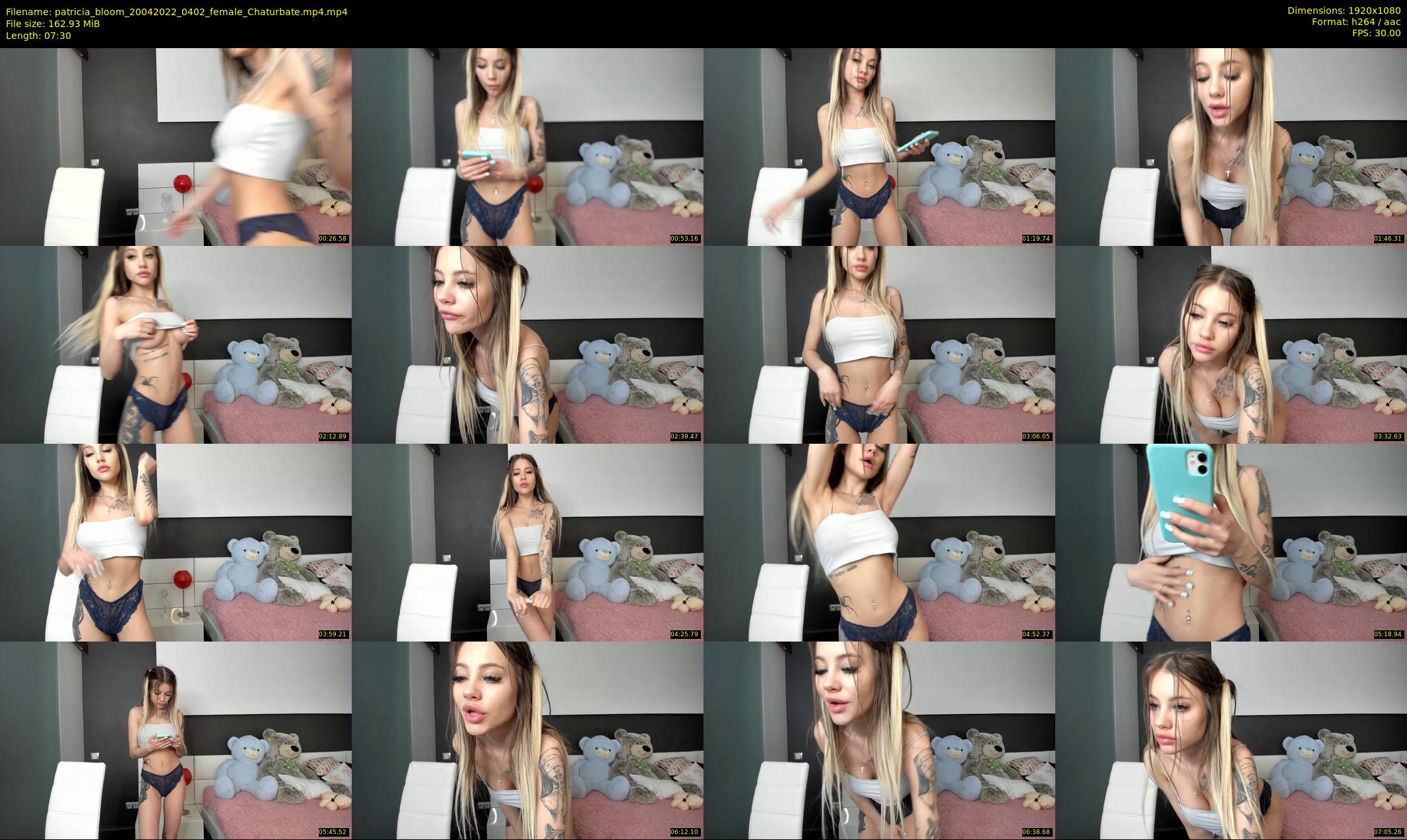 patricia_bloom — 8 minute Chaturbate female cam show recording, 1080p, Apr 20, 2022