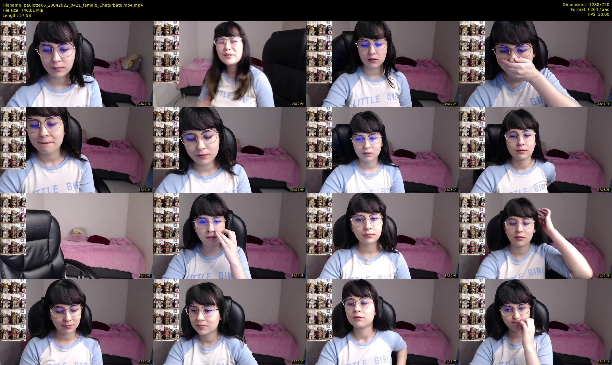 paulette65 — 58 minute Chaturbate female cam show recording, 720p, Apr 20, 2022