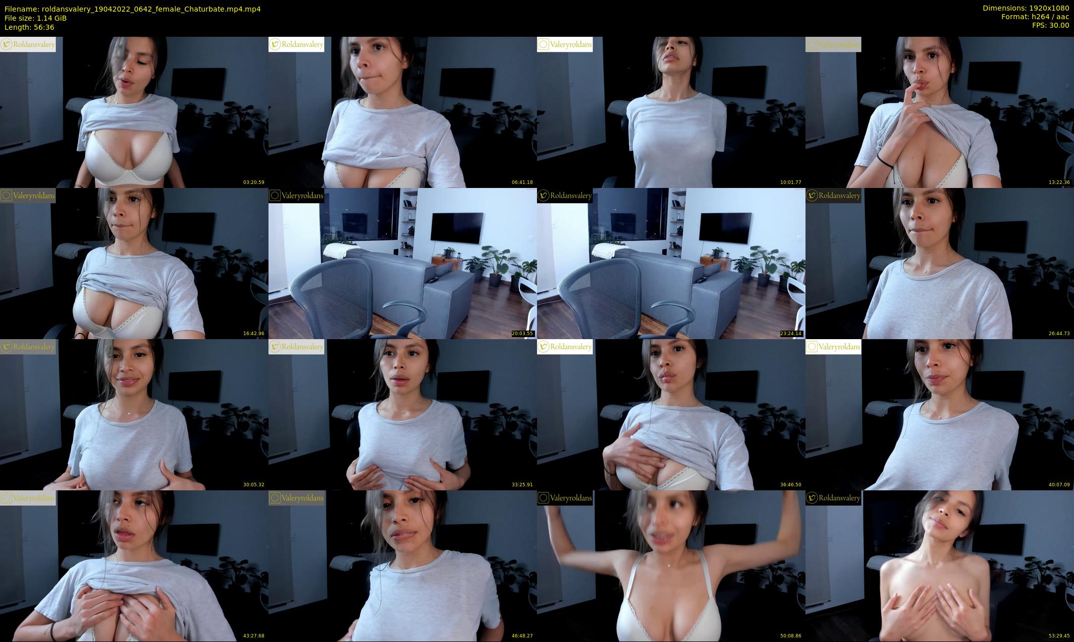 roldansvalery — 57 minute Chaturbate female cam show recording, 1080p, Apr 19, 2022