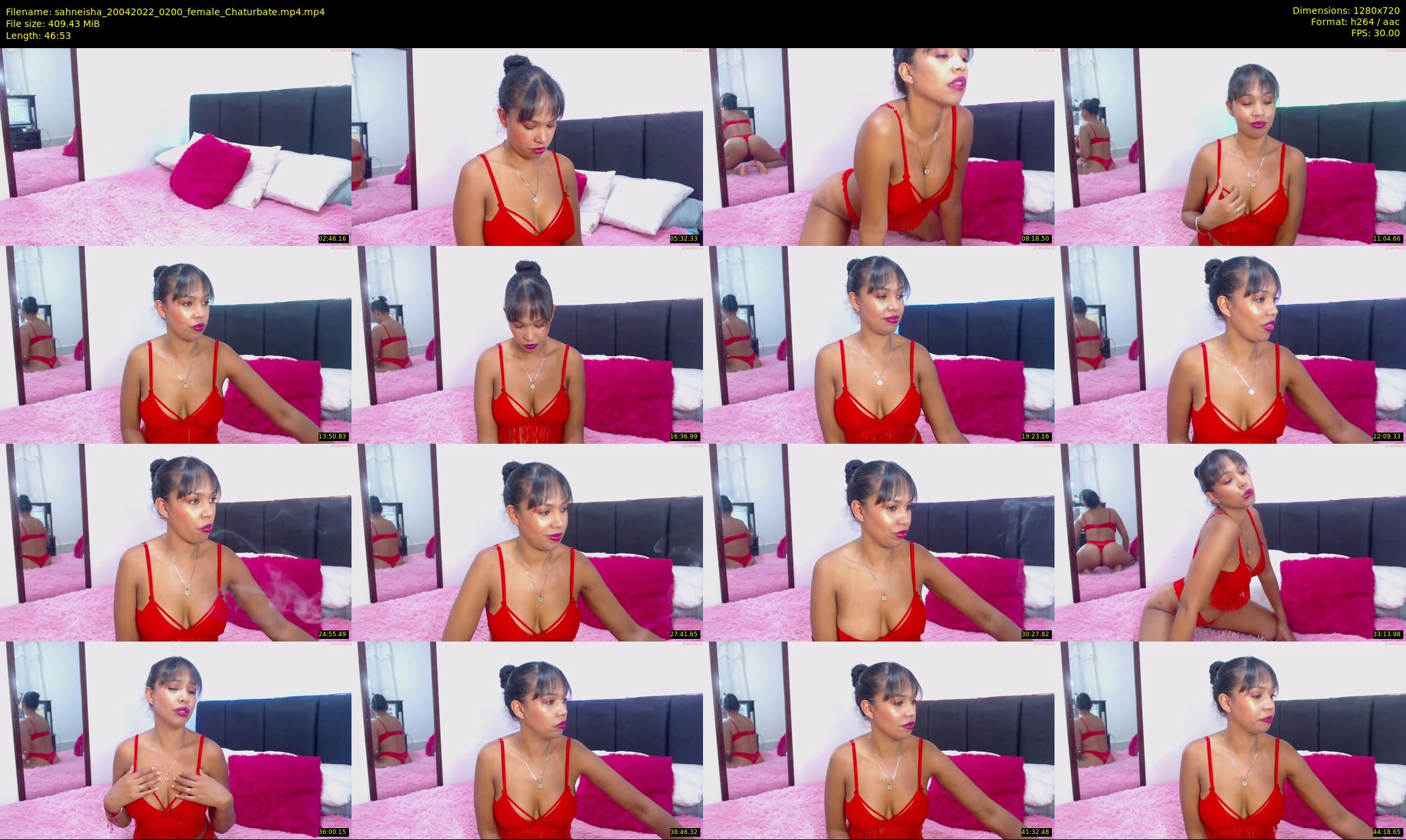 sahneisha — 47 minute Chaturbate female cam show recording, 720p, Apr 20, 2022