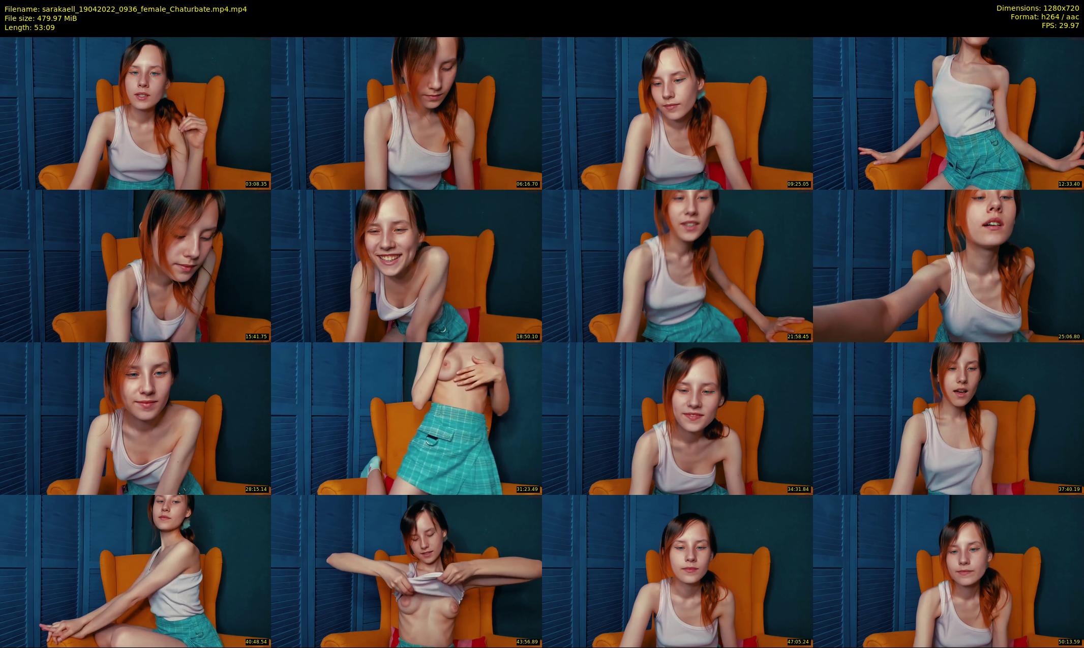 sarakaell — 54 minute Chaturbate female cam show recording, 720p, Apr 19, 2022