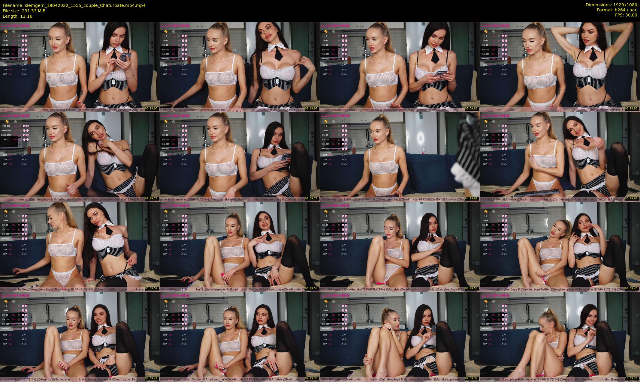 slemgem — 12 minute Chaturbate couple cam show recording, 1080p, Apr 19, 2022