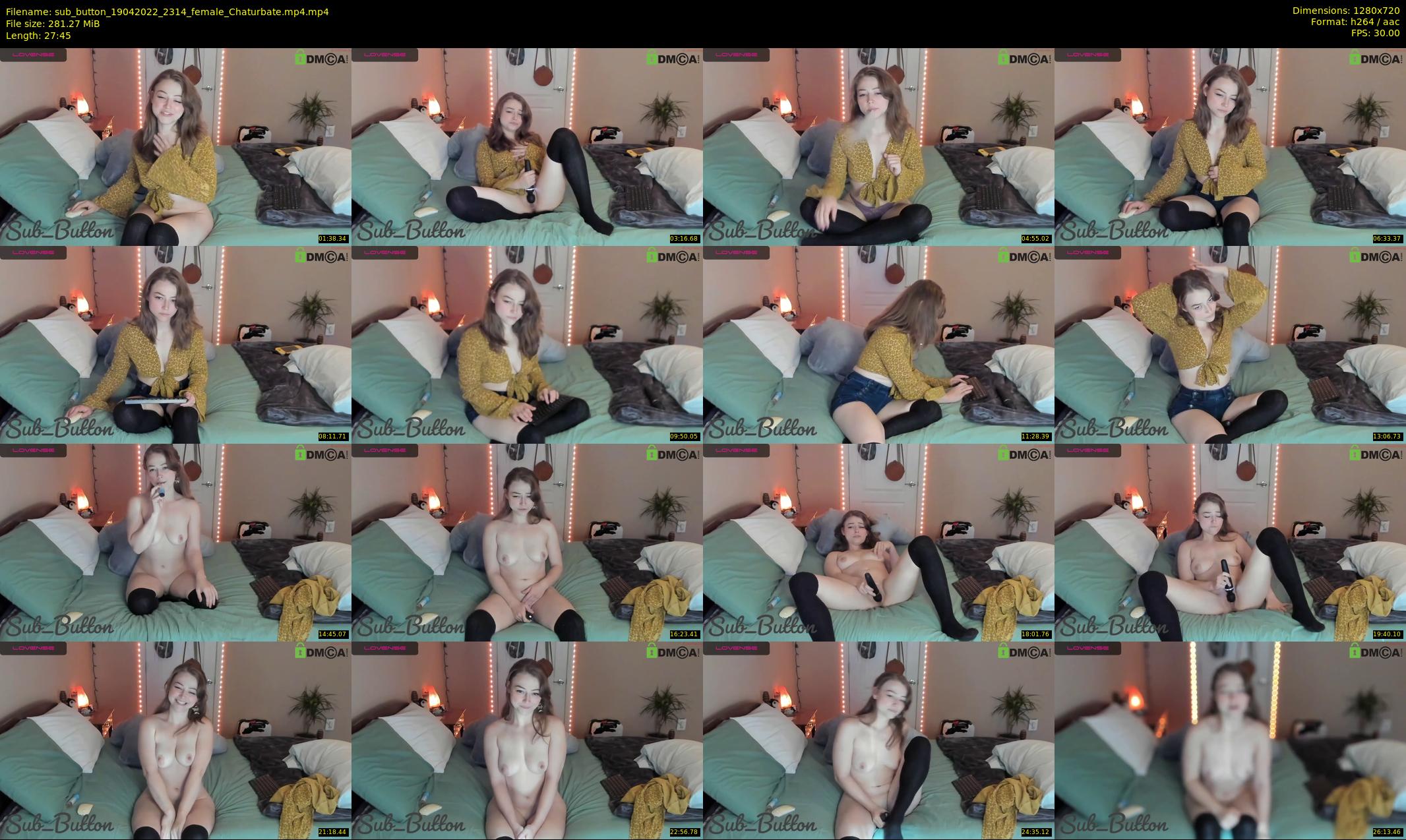 sub_button — 28 minute Chaturbate female cam show recording, 720p, Apr 19, 2022