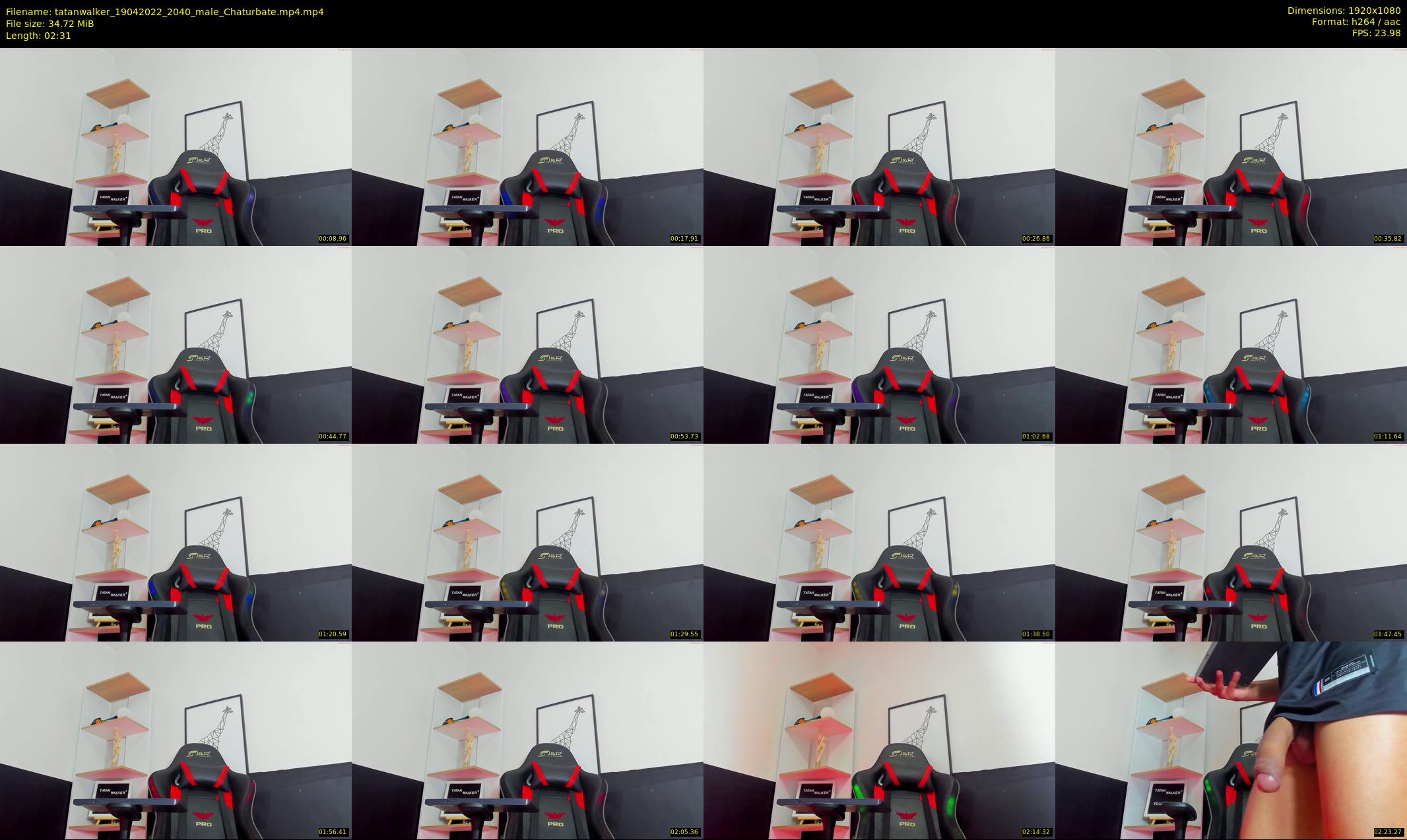 tatanwalker — 3 minute Chaturbate male cam show recording, 1080p, Apr 19, 2022