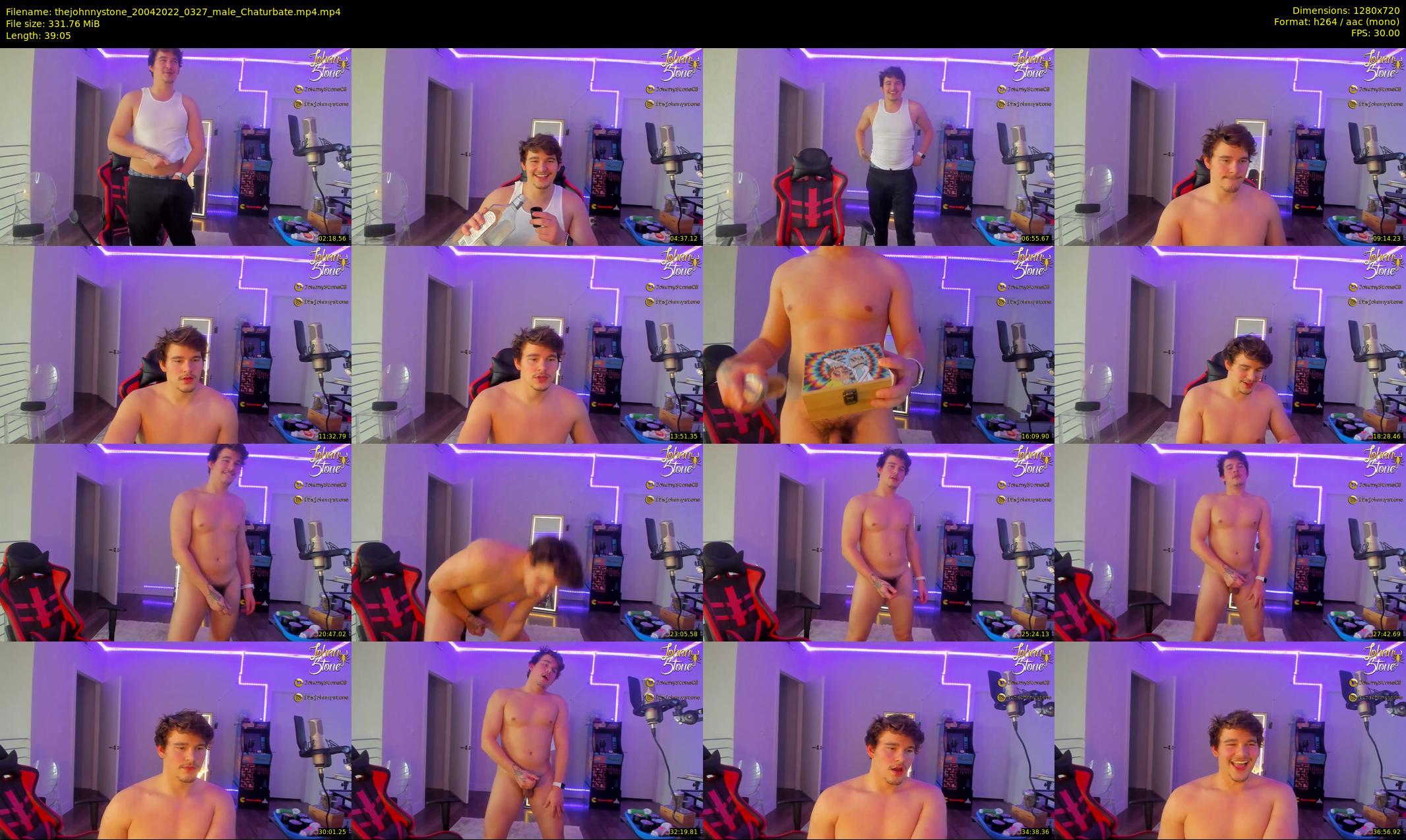thejohnnystone — 40 minute Chaturbate male cam show recording, 720p, Apr 20, 2022