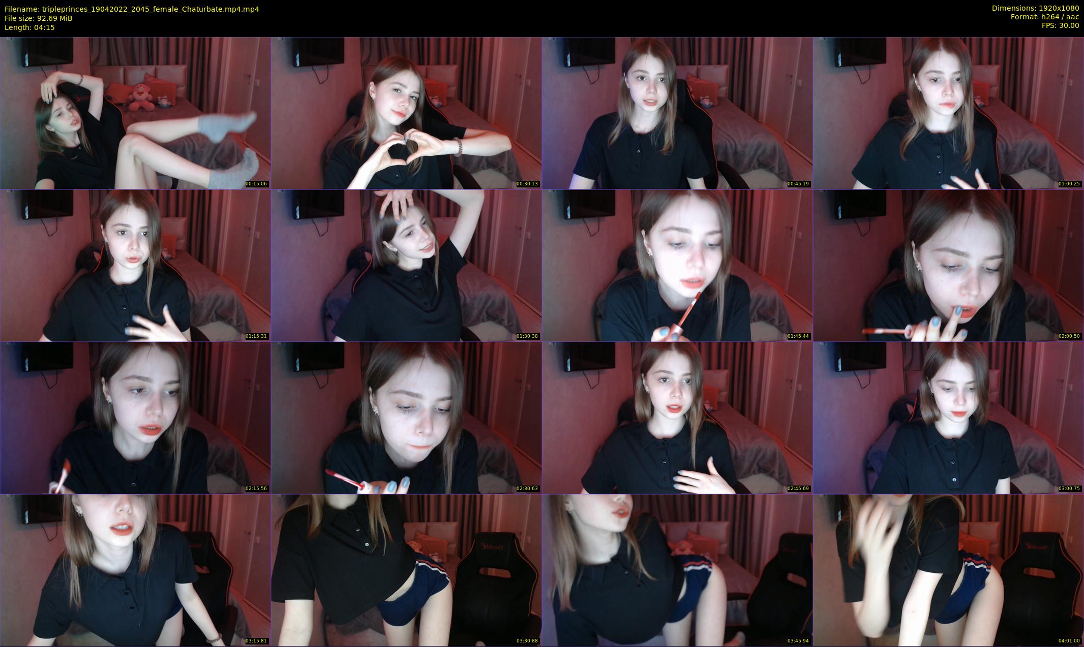 tripleprinces — 5 minute Chaturbate female cam show recording, 1080p, Apr 19, 2022