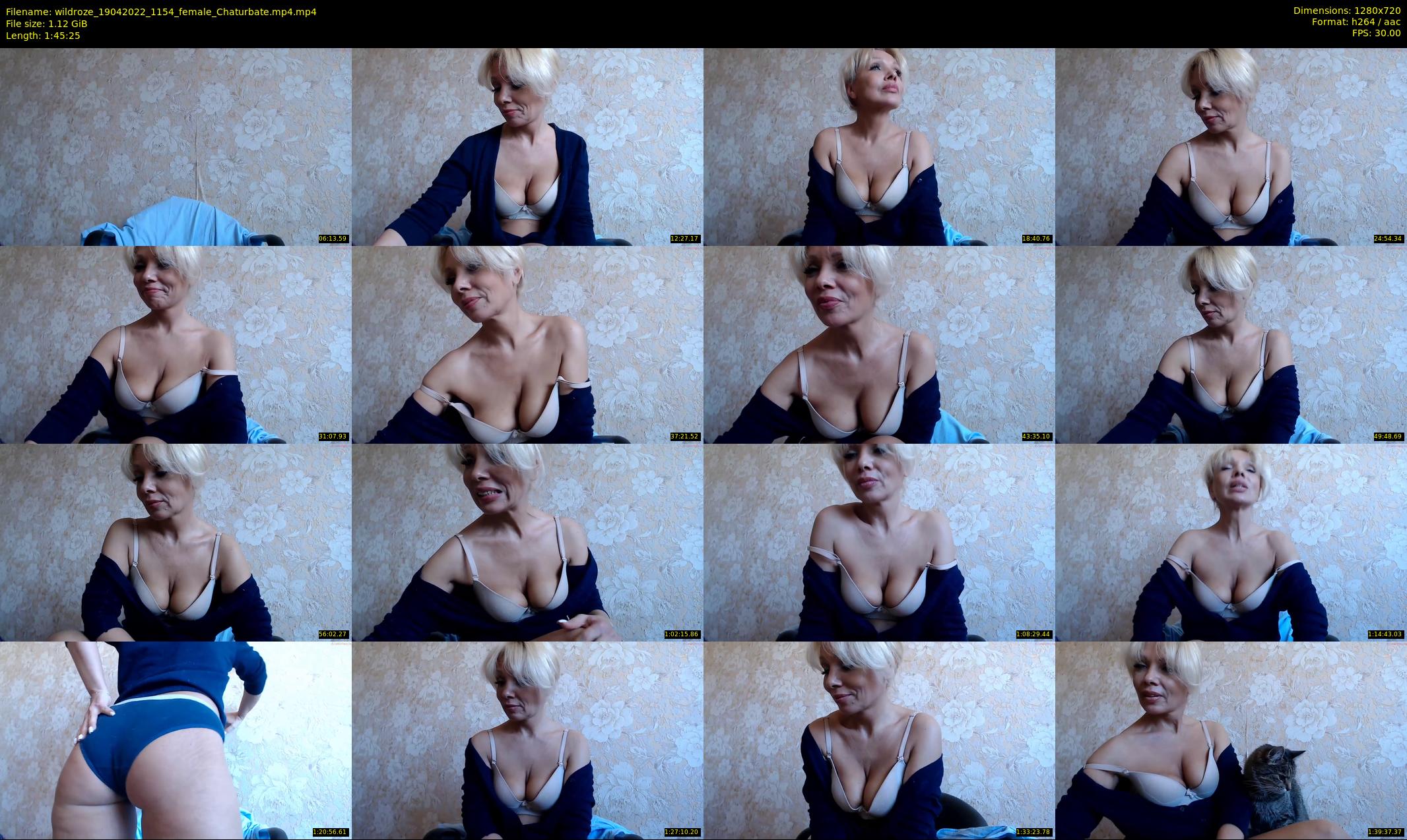 wildroze — 106 minute Chaturbate female cam show recording, 720p, Apr 19, 2022