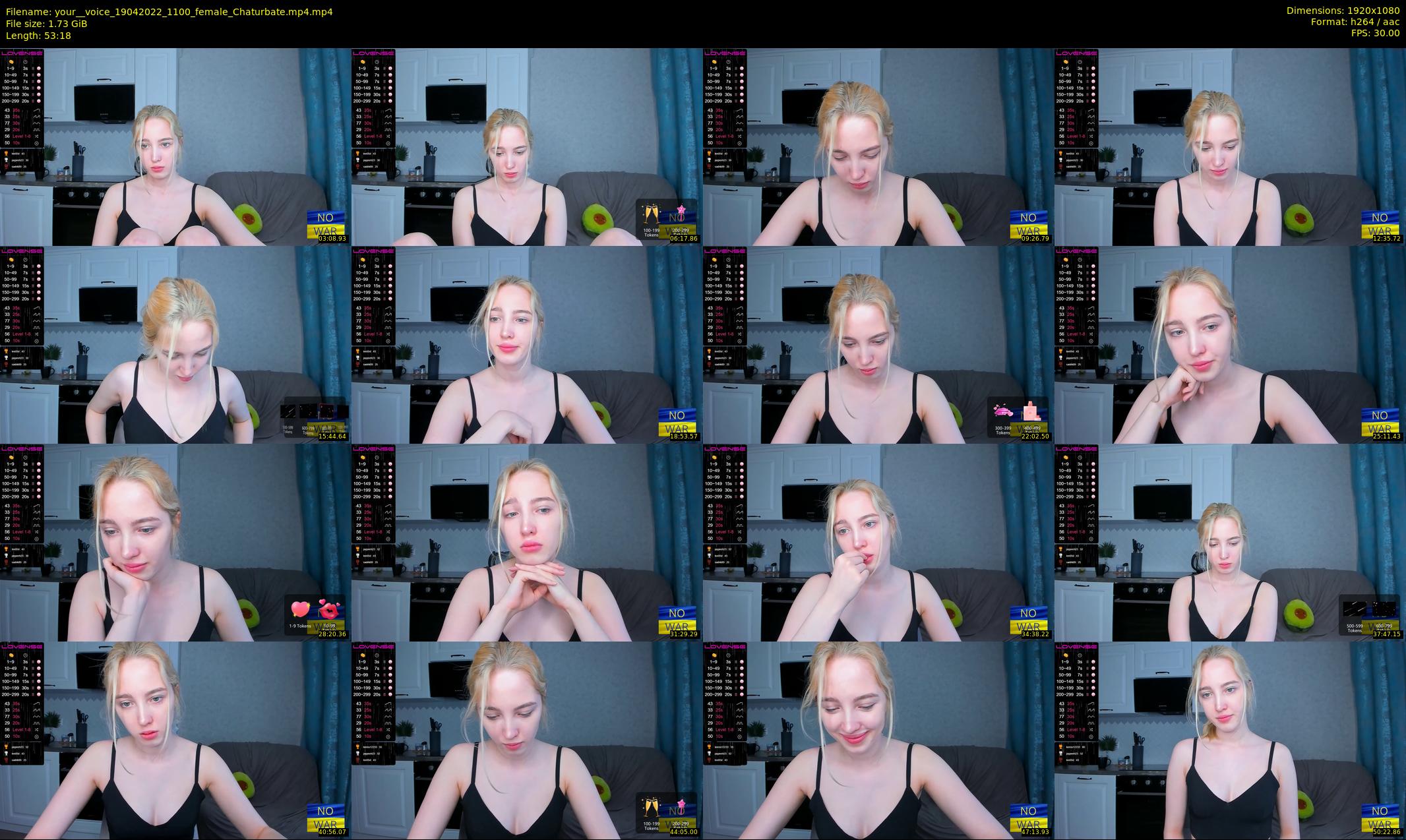 your__voice — 54 minute Chaturbate female cam show recording, 1080p, Apr 19, 2022