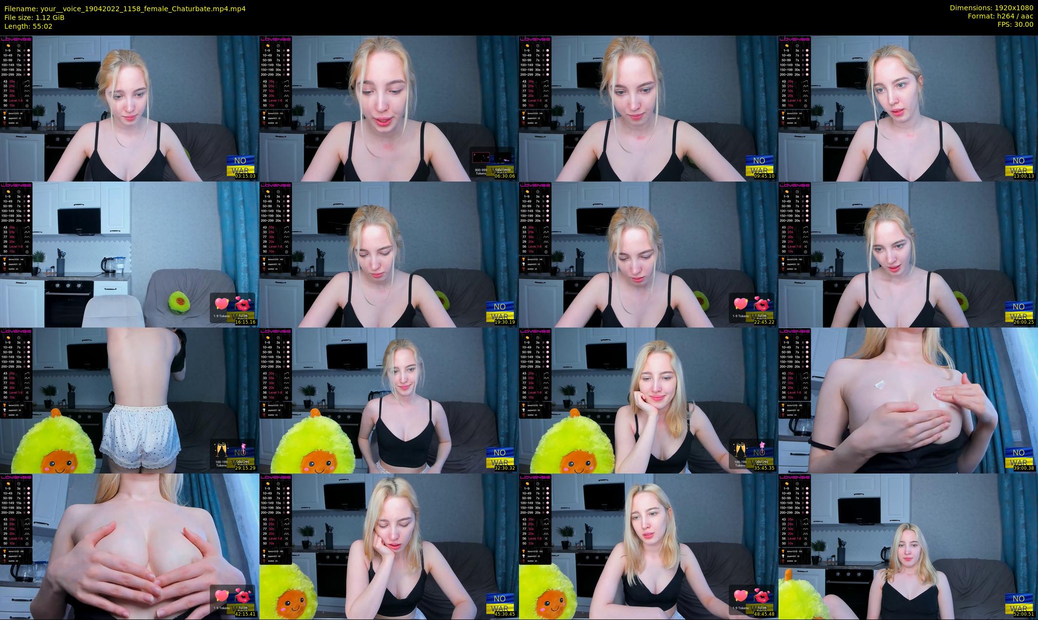 your__voice — 56 minute Chaturbate female cam show recording, 1080p, Apr 19, 2022