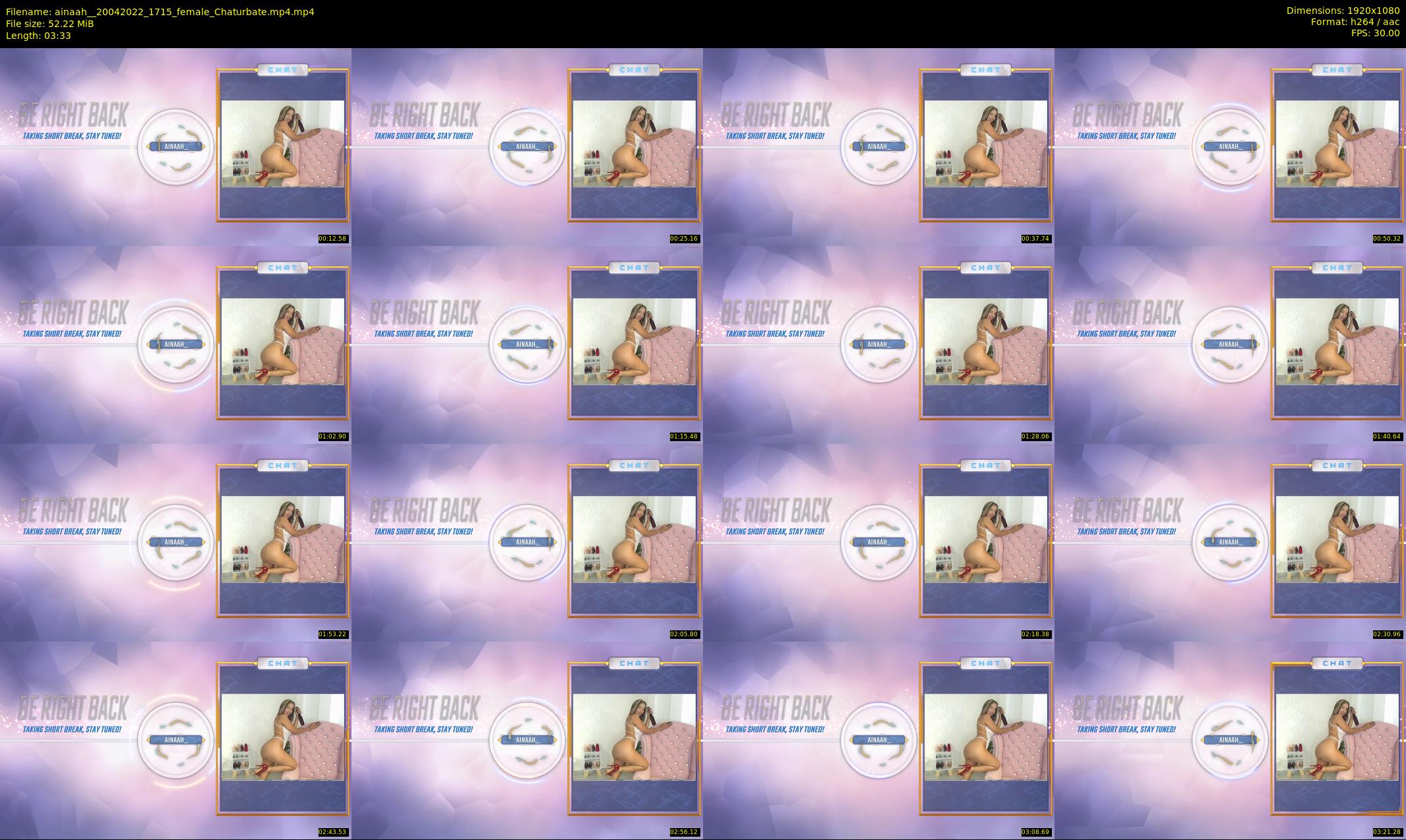 ainaah_ — 4 minute Chaturbate female cam show recording, 1080p, Apr 20, 2022
