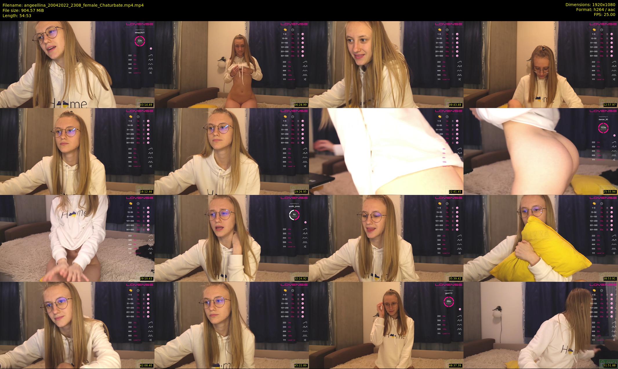 angeellina — 55 minute Chaturbate female cam show recording, 1080p, Apr 20, 2022