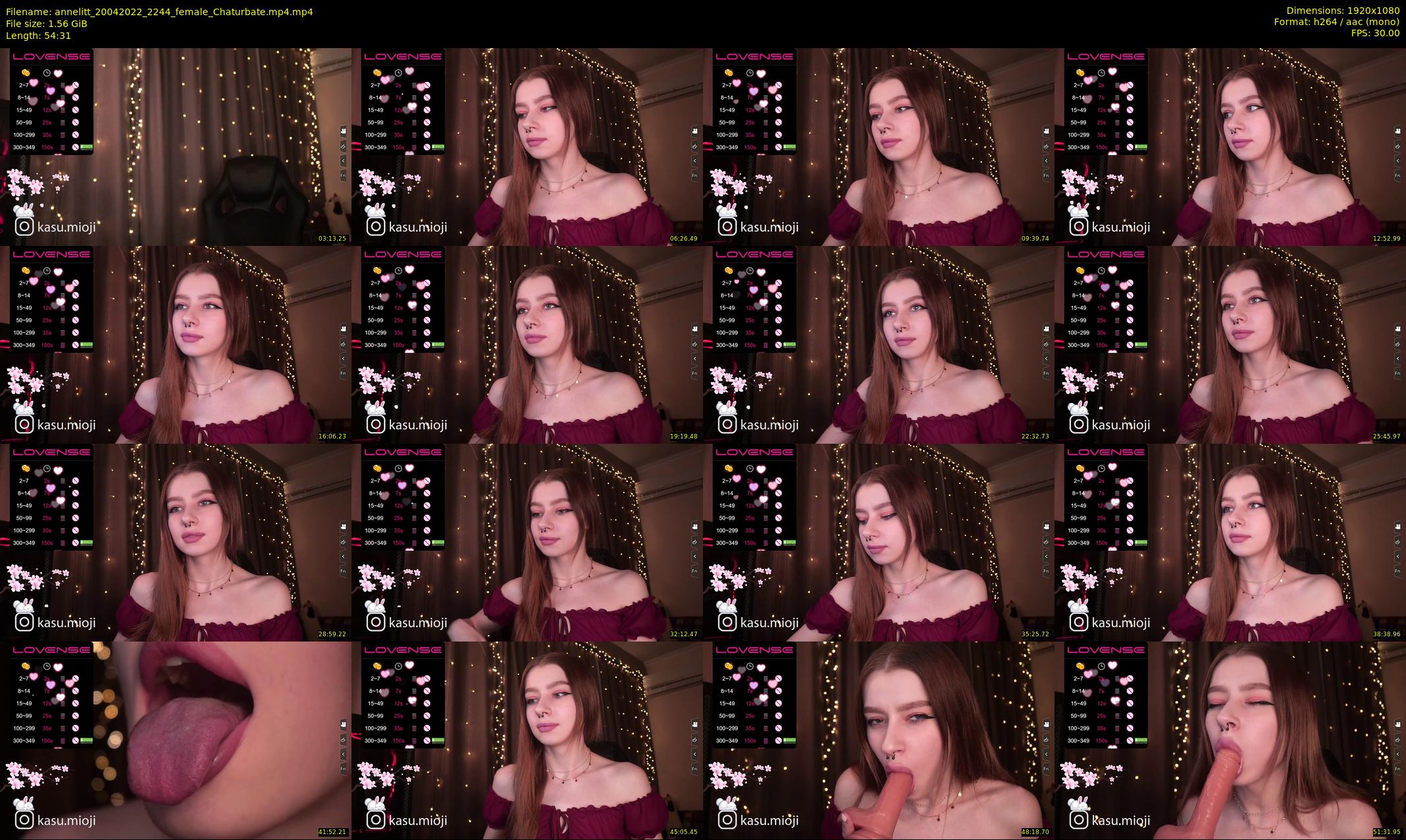 annelitt — 55 minute Chaturbate female cam show recording, 1080p, Apr 20, 2022