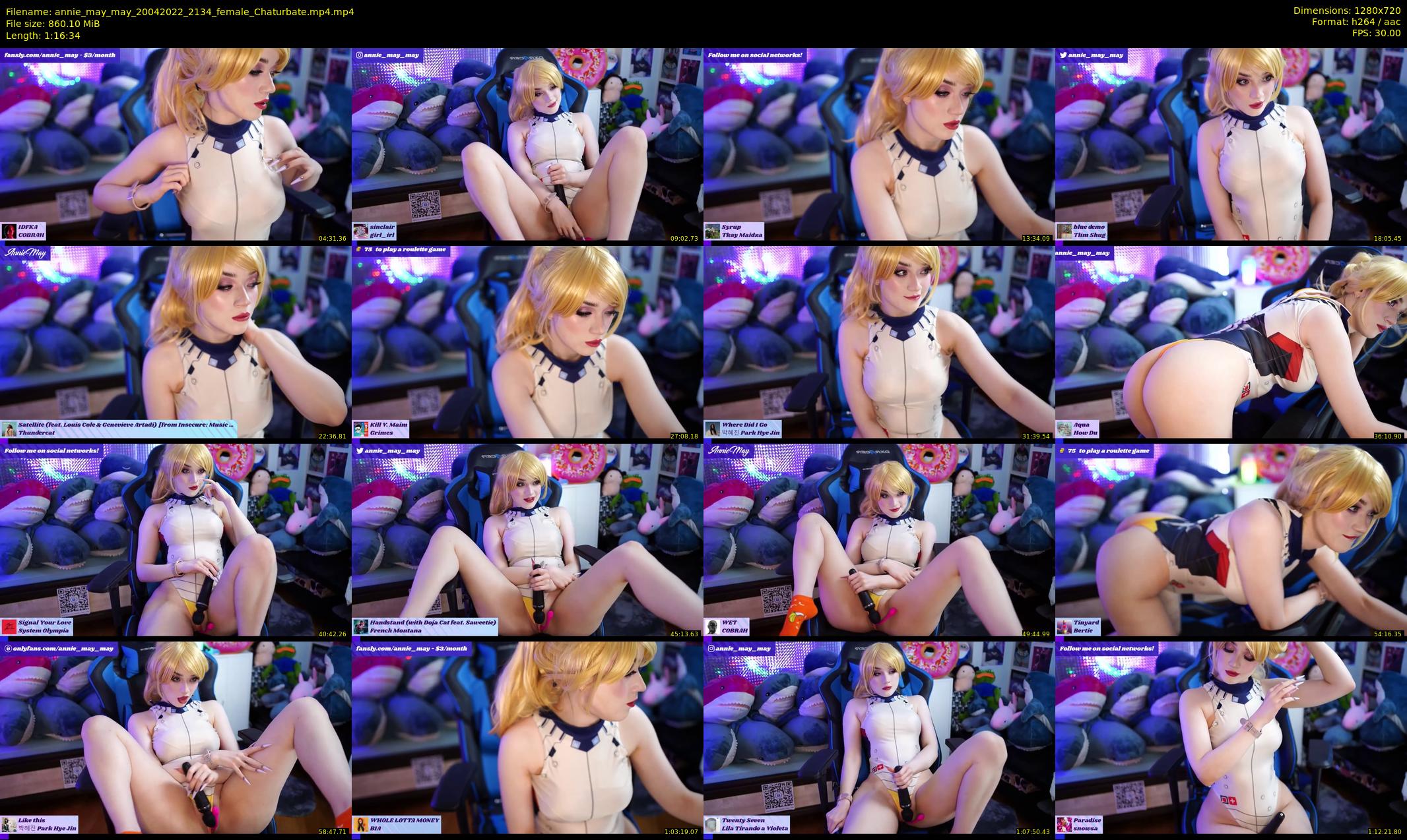 annie_may_may — 77 minute Chaturbate female cam show recording, 720p, Apr 20, 2022