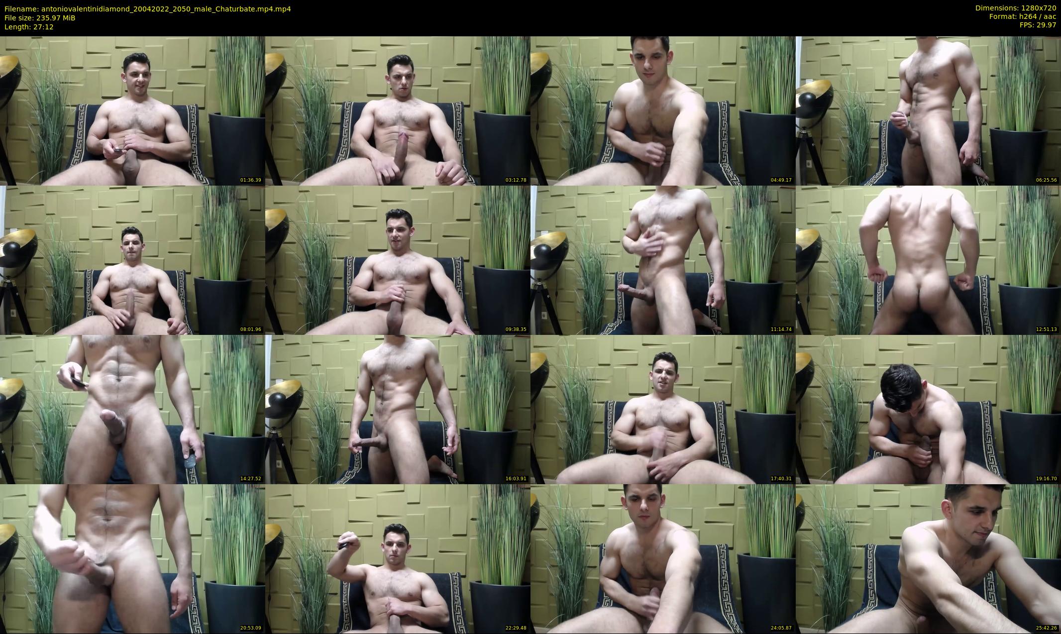 antoniovalentinidiamond — 28 minute Chaturbate male cam show recording, 720p, Apr 20, 2022