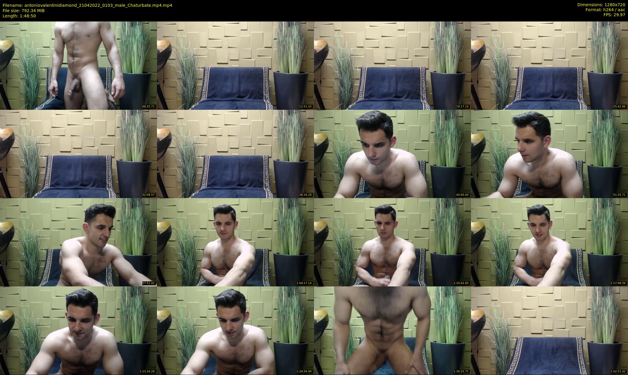 antoniovalentinidiamond — 109 minute Chaturbate male cam show recording, 720p, Apr 21, 2022