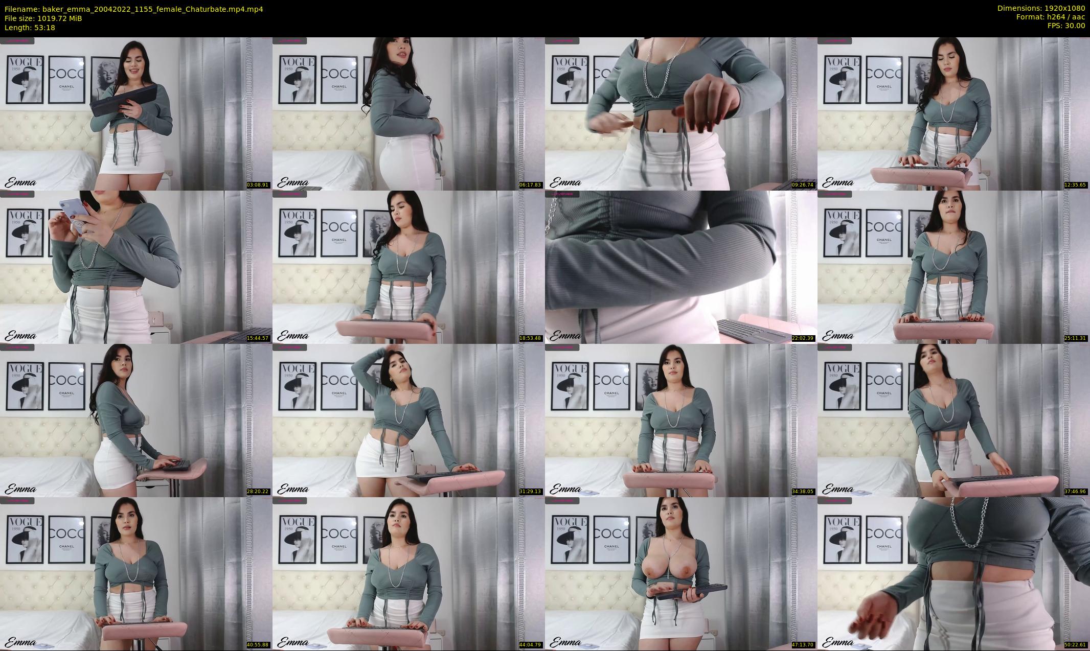 baker_emma — 54 minute Chaturbate female cam show recording, 1080p, Apr 20, 2022
