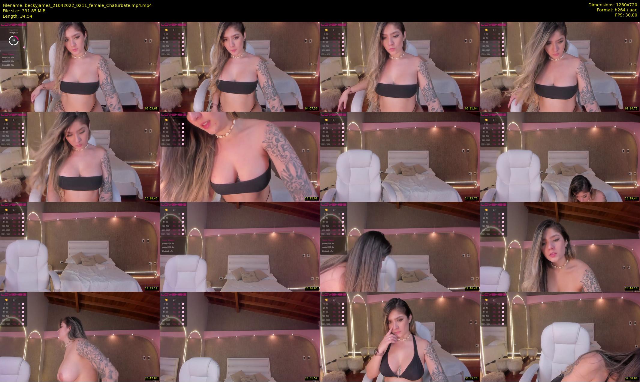 beckyjames — 35 minute Chaturbate female cam show recording, 720p, Apr 21, 2022