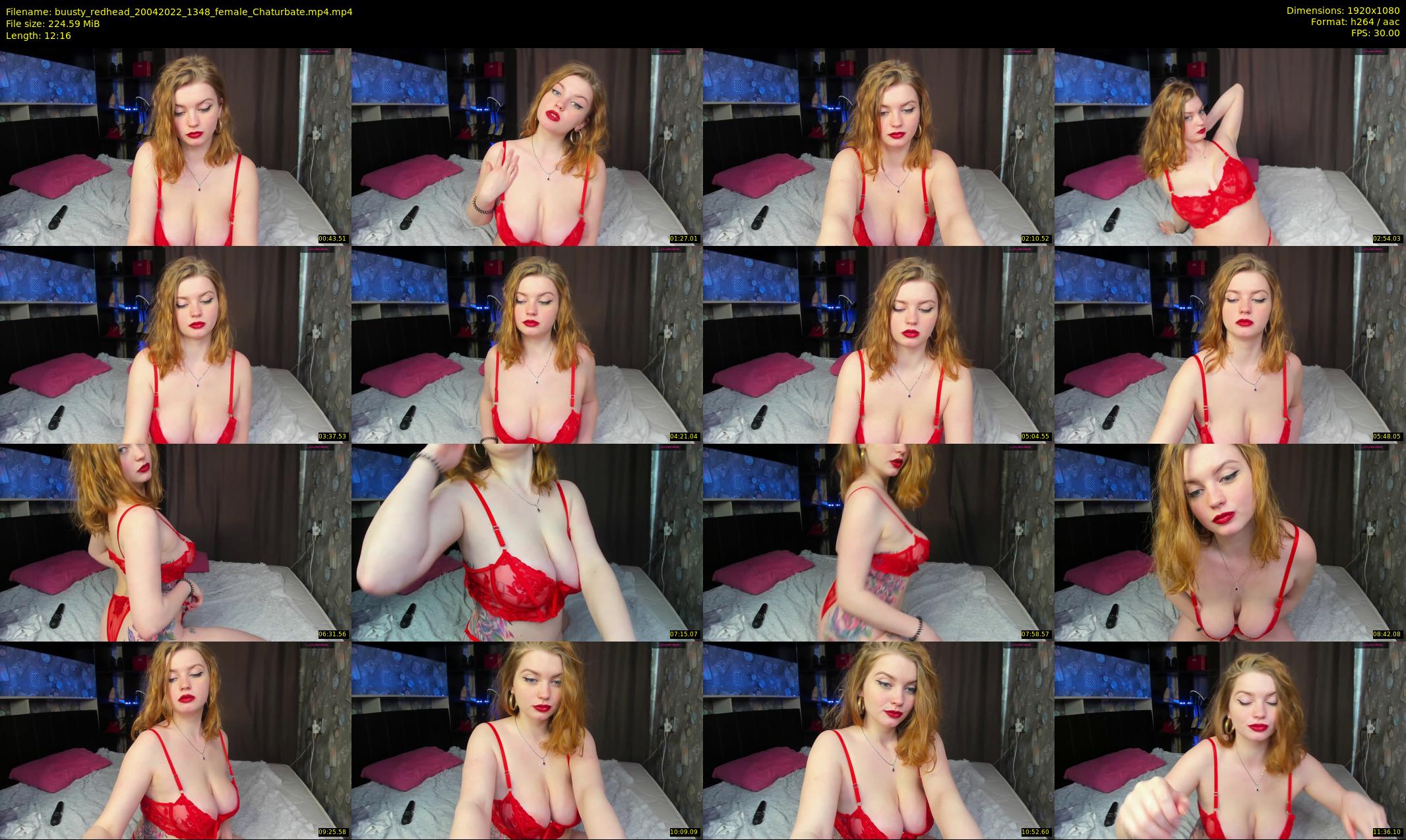 buusty_redhead — 13 minute Chaturbate female cam show recording, 1080p, Apr 20, 2022