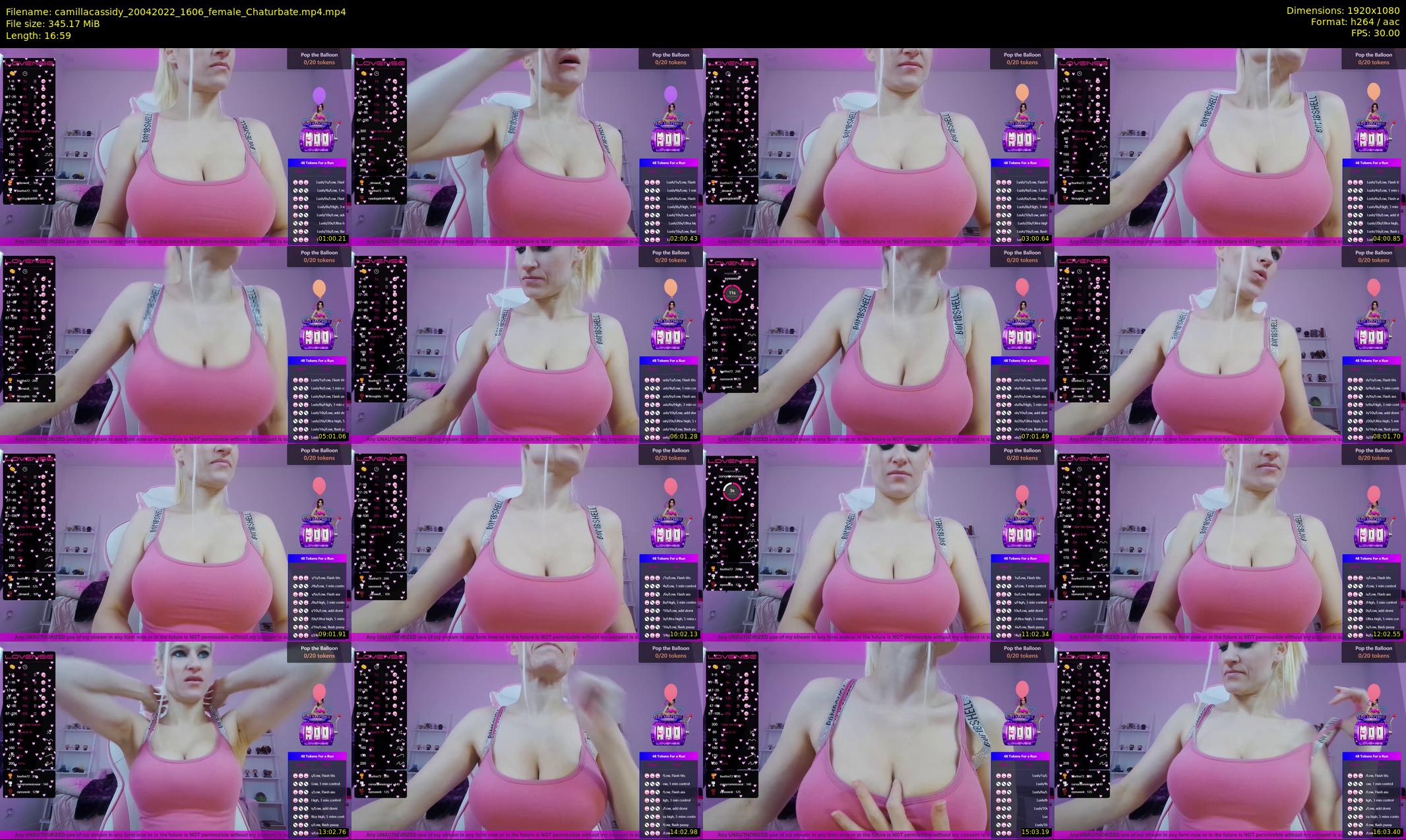 camillacassidy — 17 minute Chaturbate female cam show recording, 1080p, Apr 20, 2022