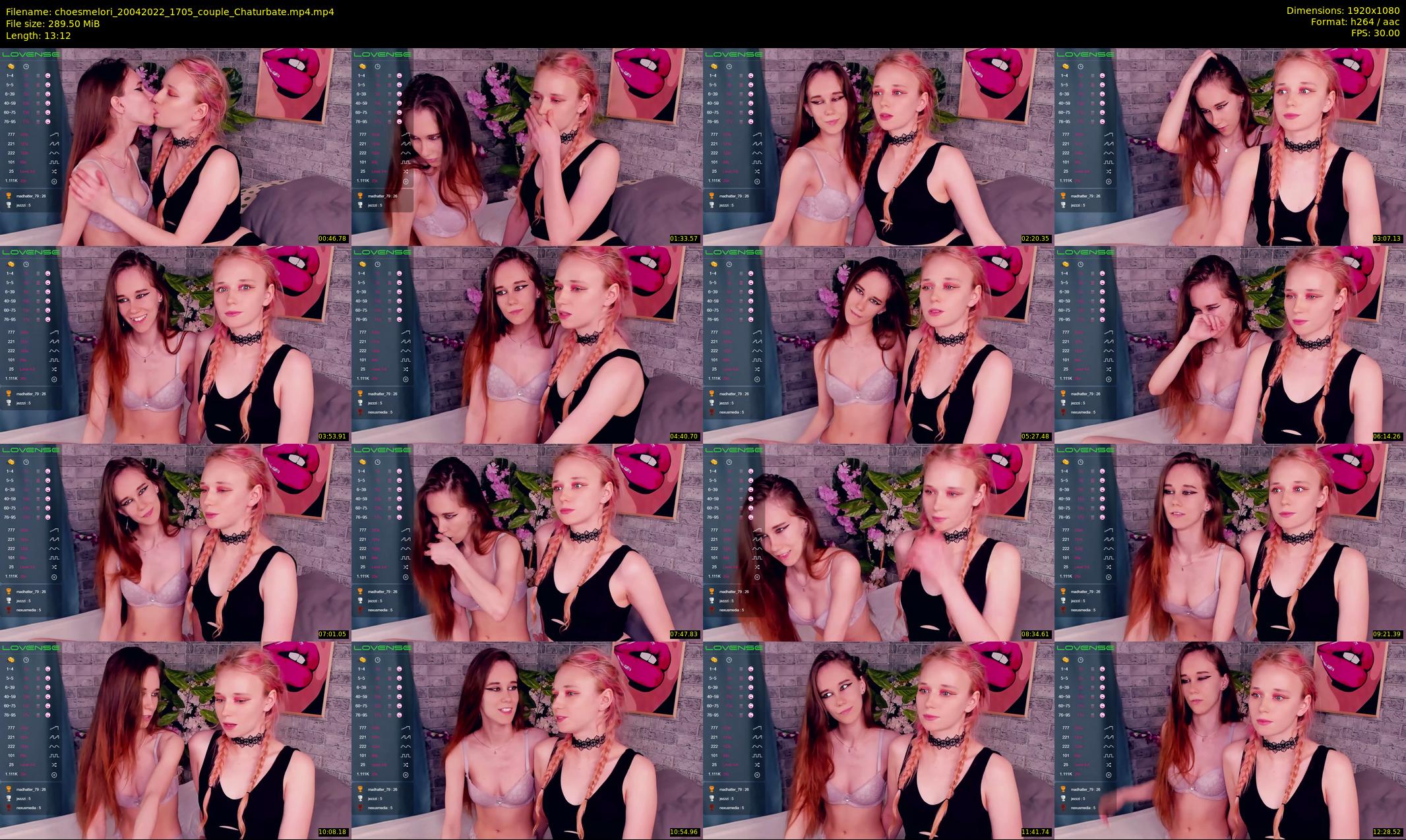 choesmelori — 14 minute Chaturbate couple cam show recording, 1080p, Apr 20, 2022
