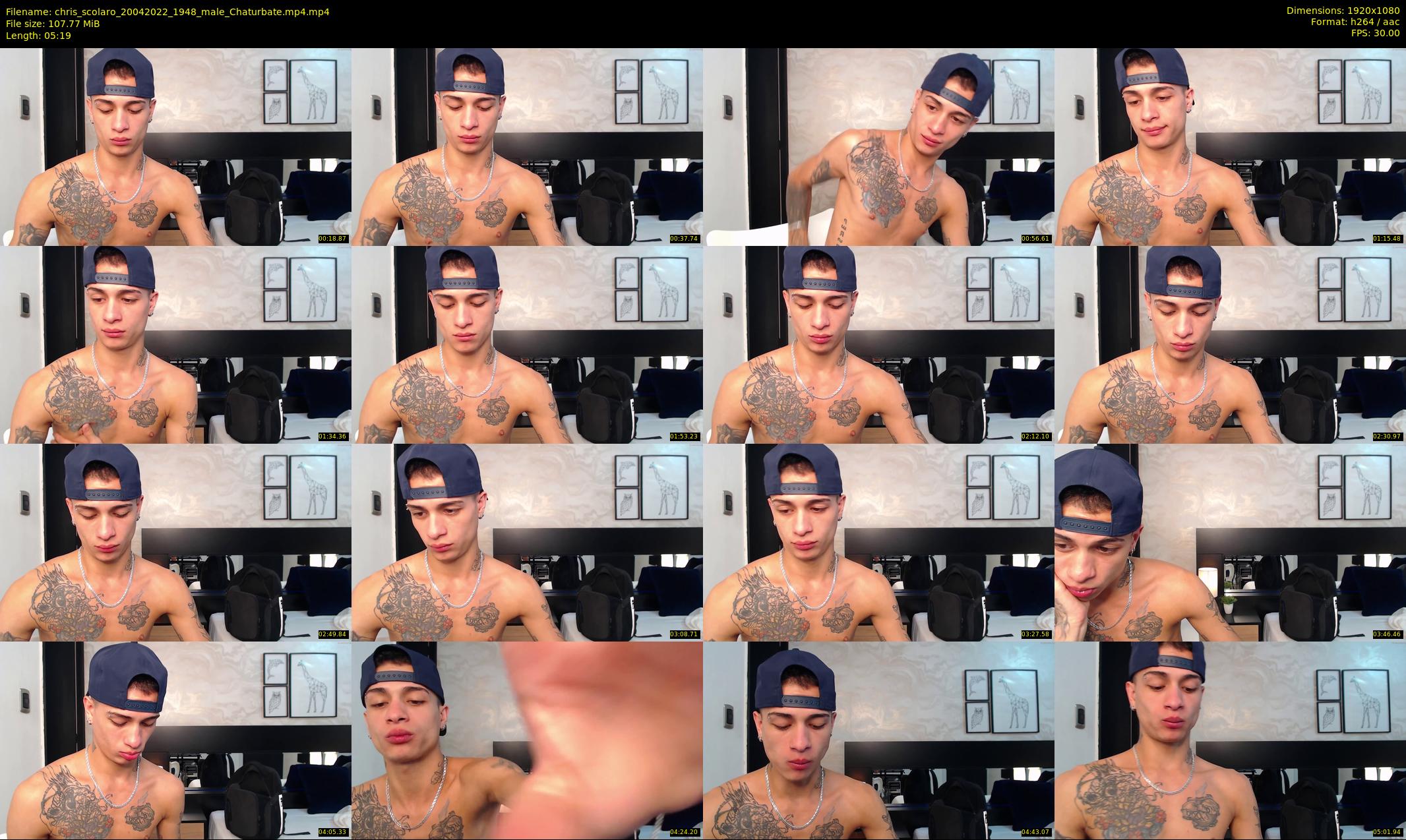 chris_scolaro — 6 minute Chaturbate male cam show recording, 1080p, Apr 20, 2022