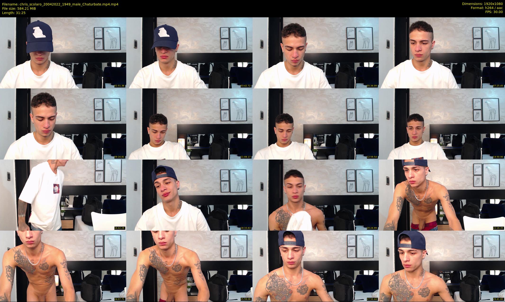 chris_scolaro — 32 minute Chaturbate male cam show recording, 1080p, Apr 20, 2022