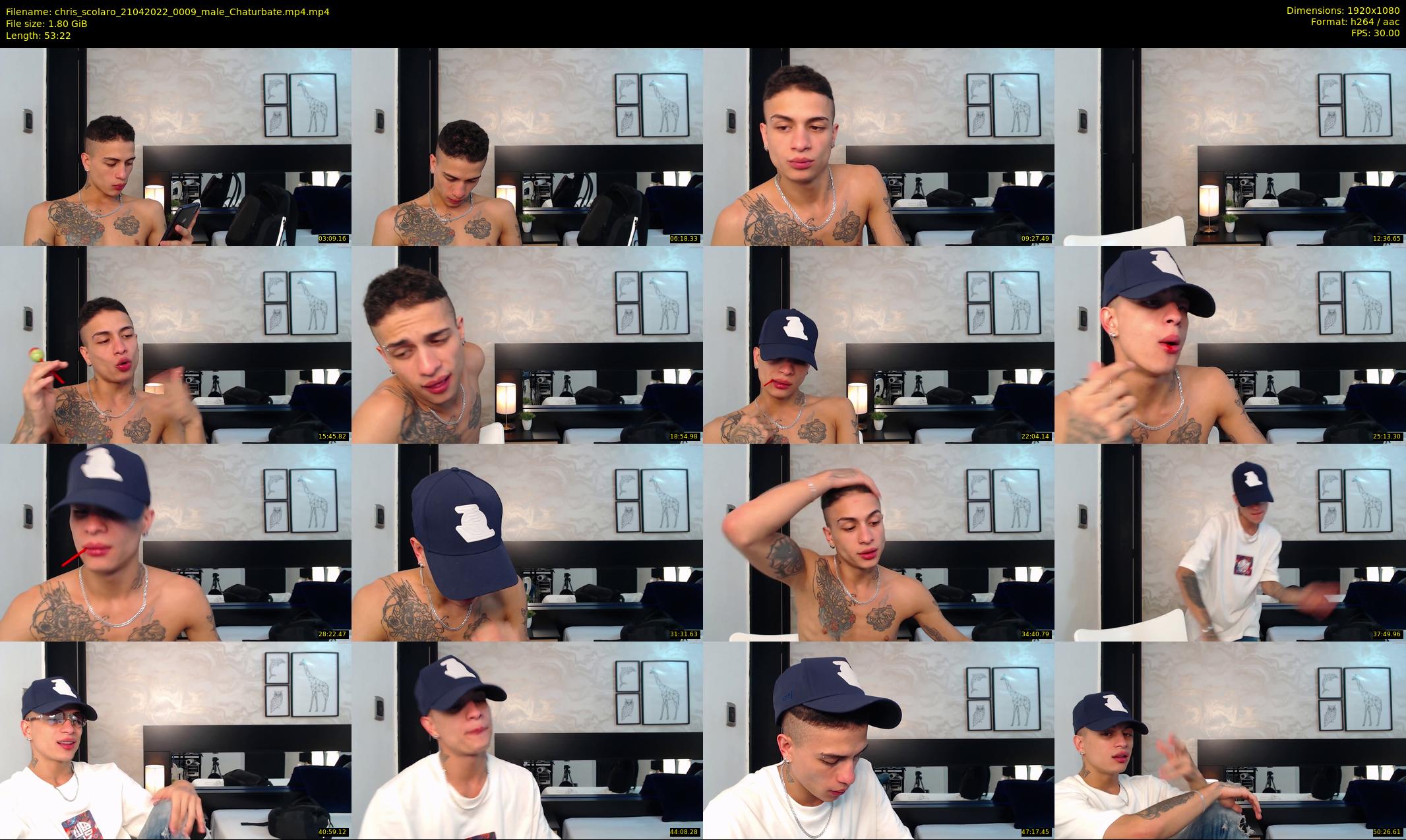 chris_scolaro — 54 minute Chaturbate male cam show recording, 1080p, Apr 21, 2022