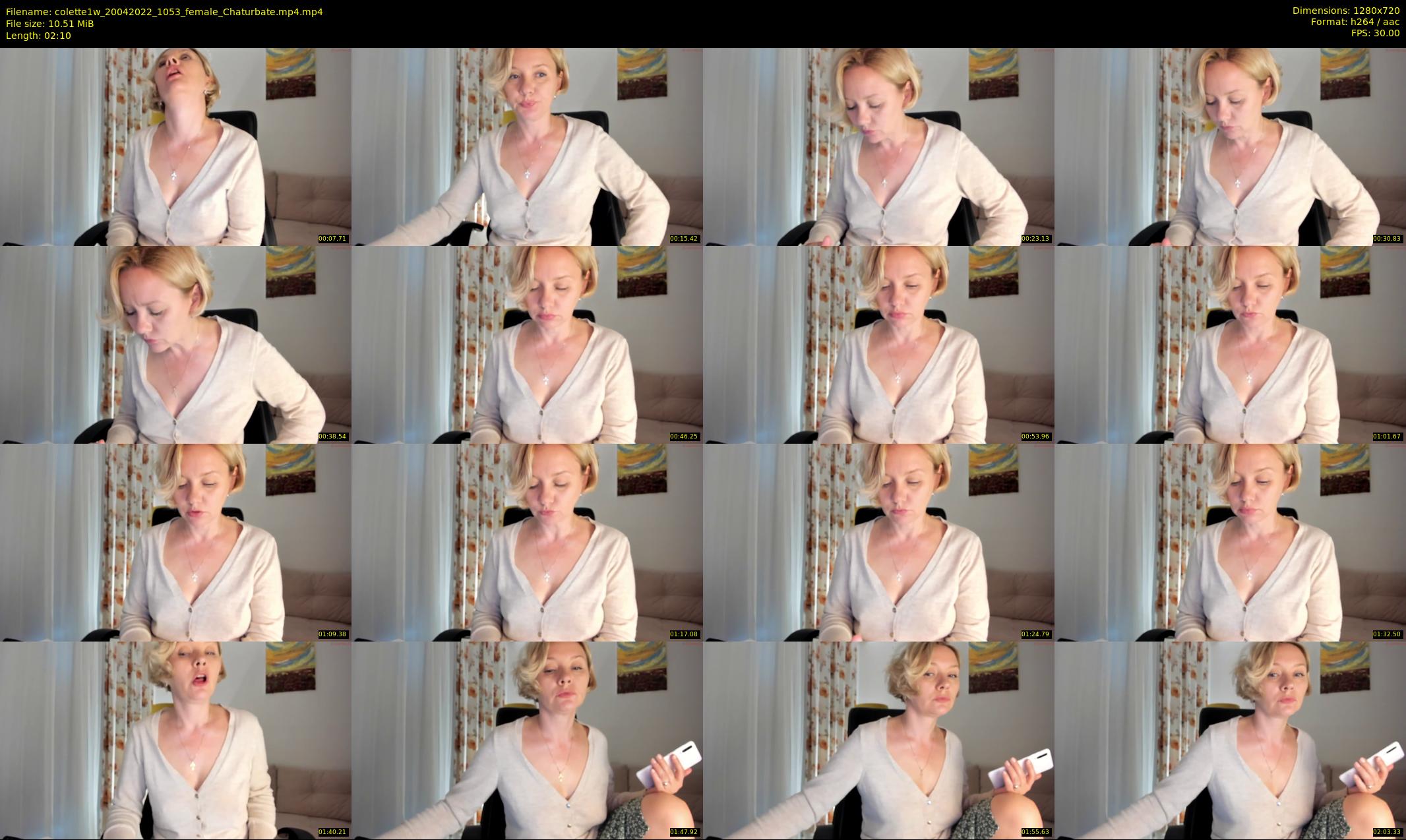 colette1w — 3 minute Chaturbate female cam show recording, 720p, Apr 20, 2022