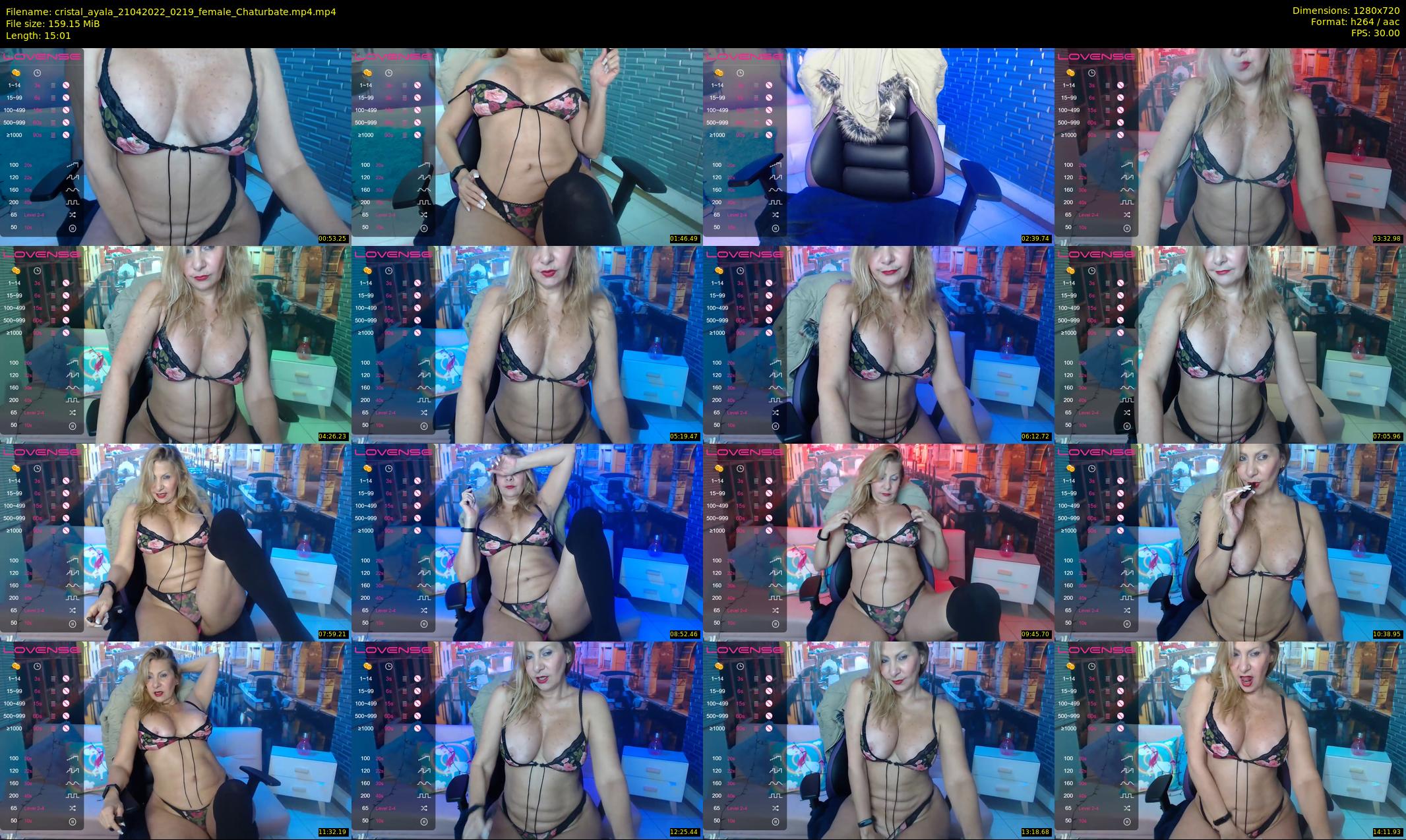 cristal_ayala — 16 minute Chaturbate female cam show recording, 720p, Apr 21, 2022