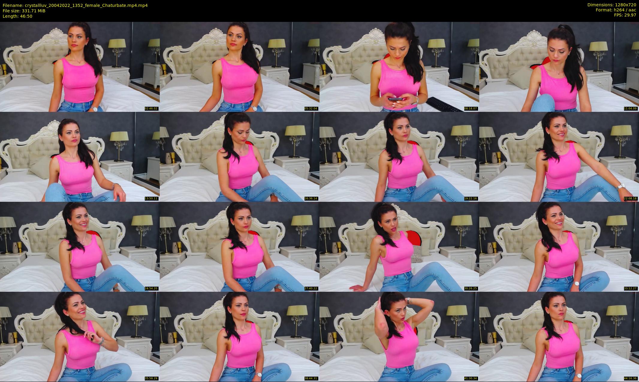 crystallluv — 47 minute Chaturbate female cam show recording, 720p, Apr 20, 2022