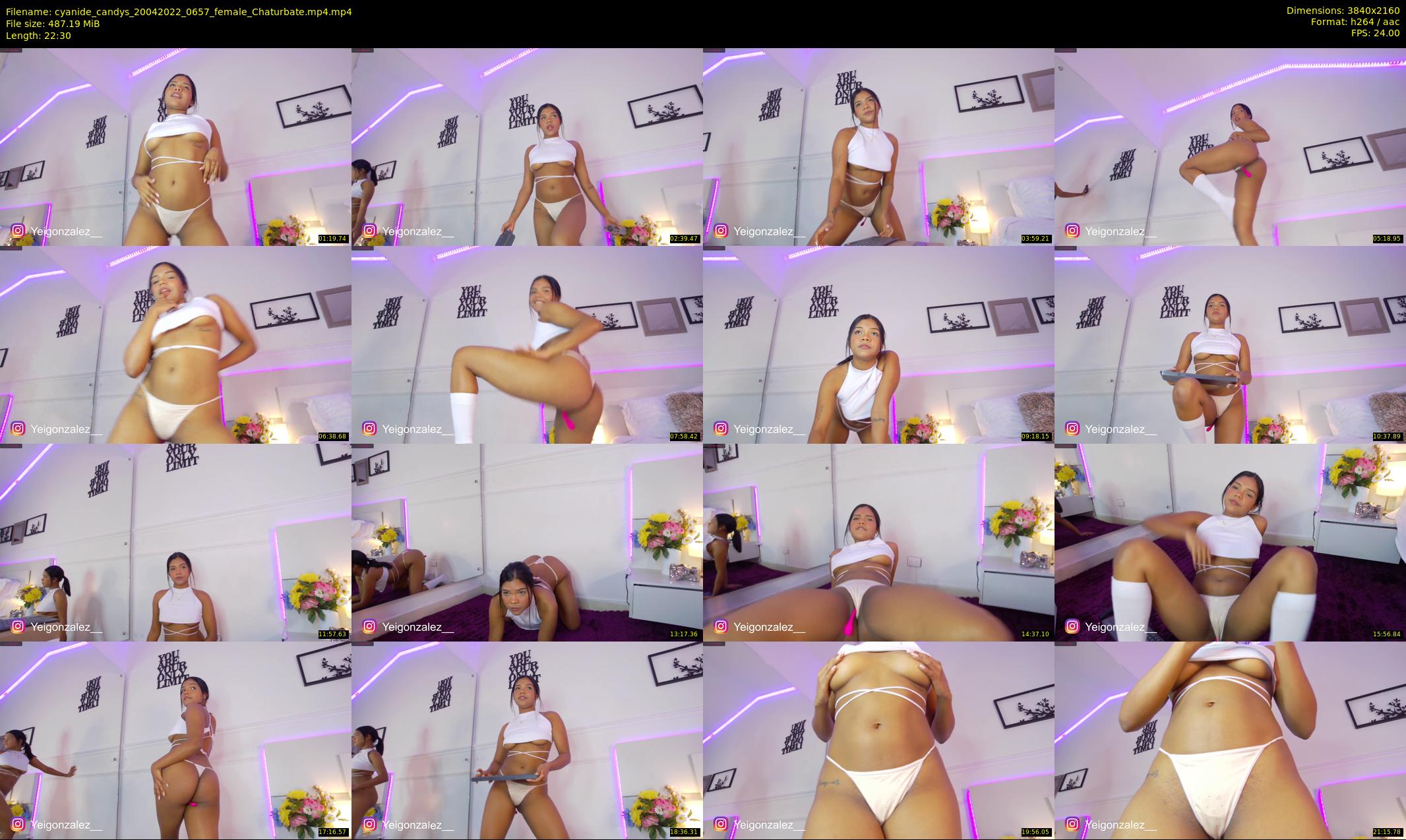 cyanide_candys — 23 minute Chaturbate female cam show recording, 4K, Apr 20, 2022